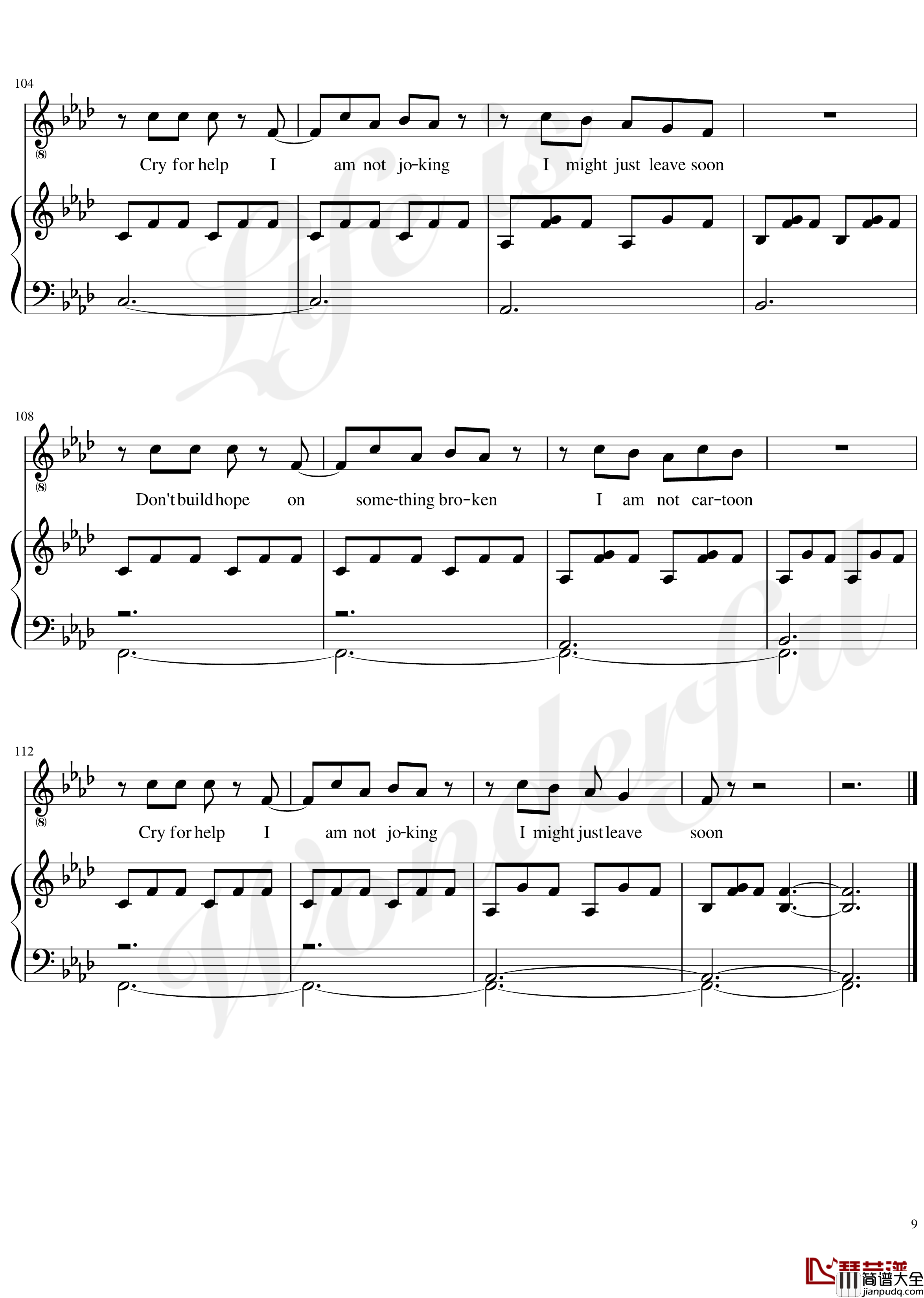 Burned_out钢琴谱_Dodie_Clark