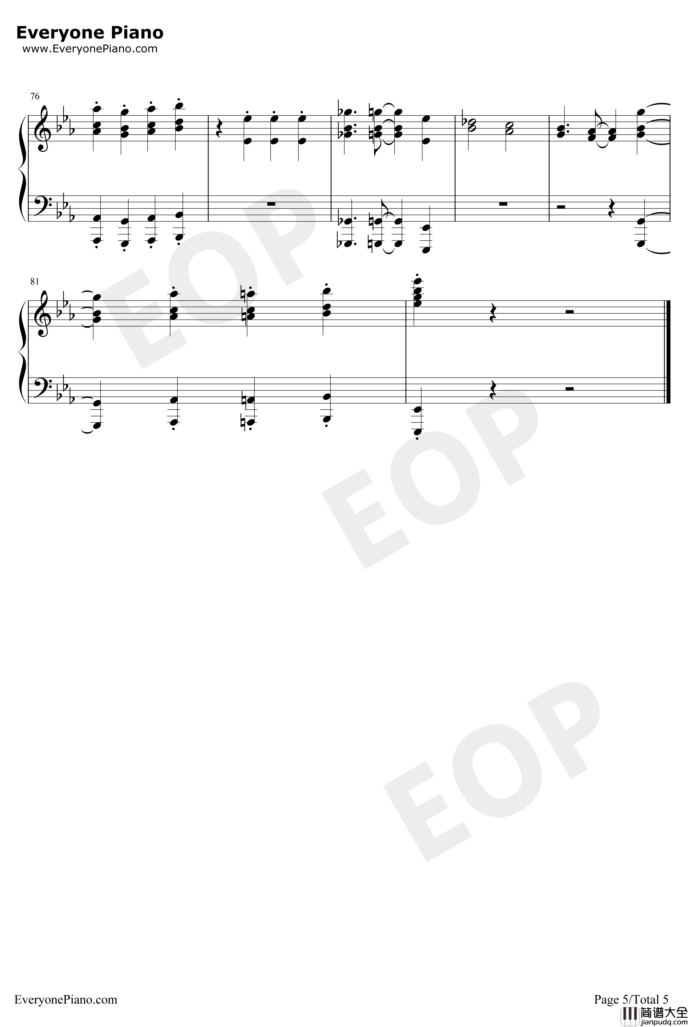 我们真的学不来OP钢琴谱_Study