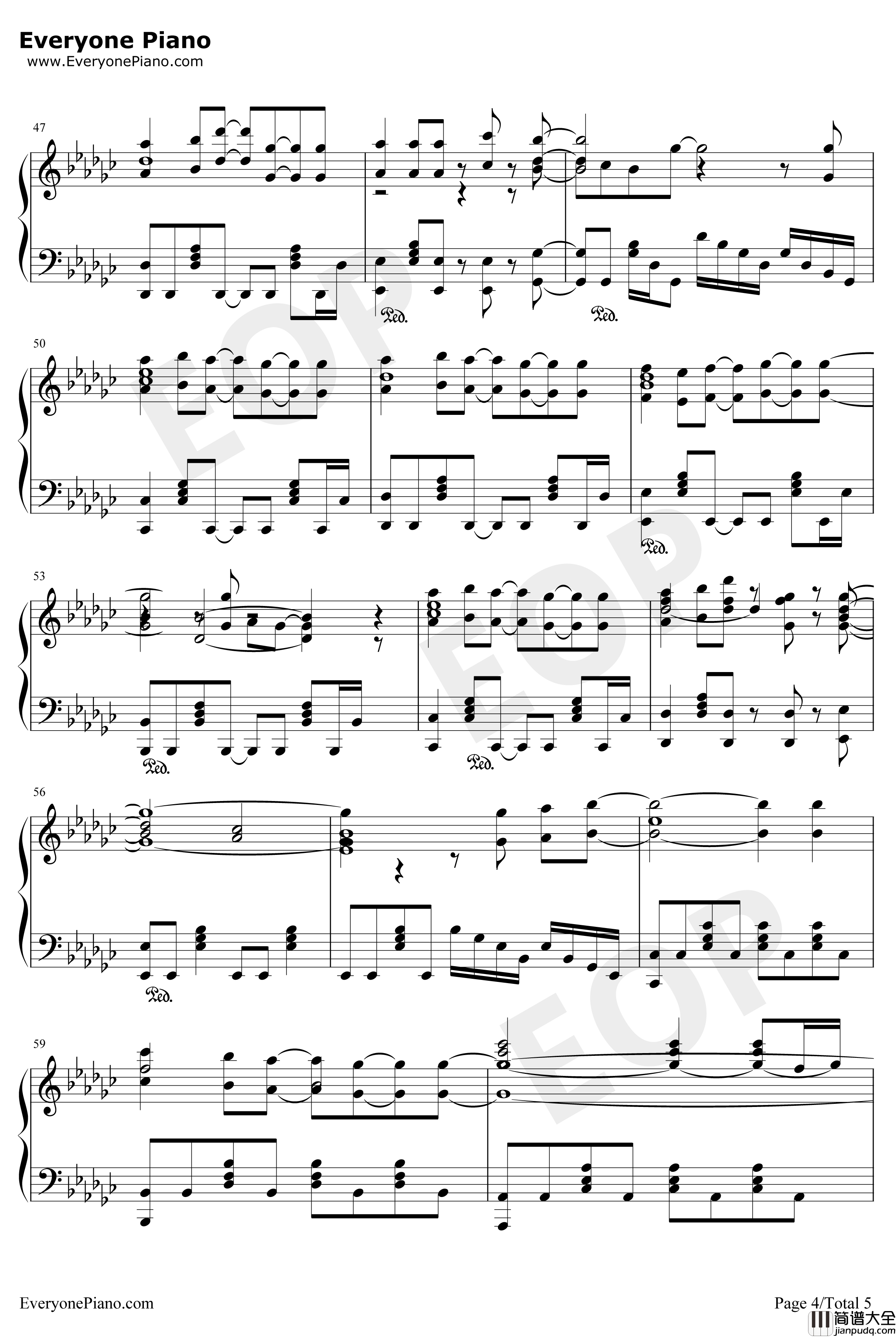 Day_to_Story钢琴谱_佐土原香织_约会大作战第二季ED