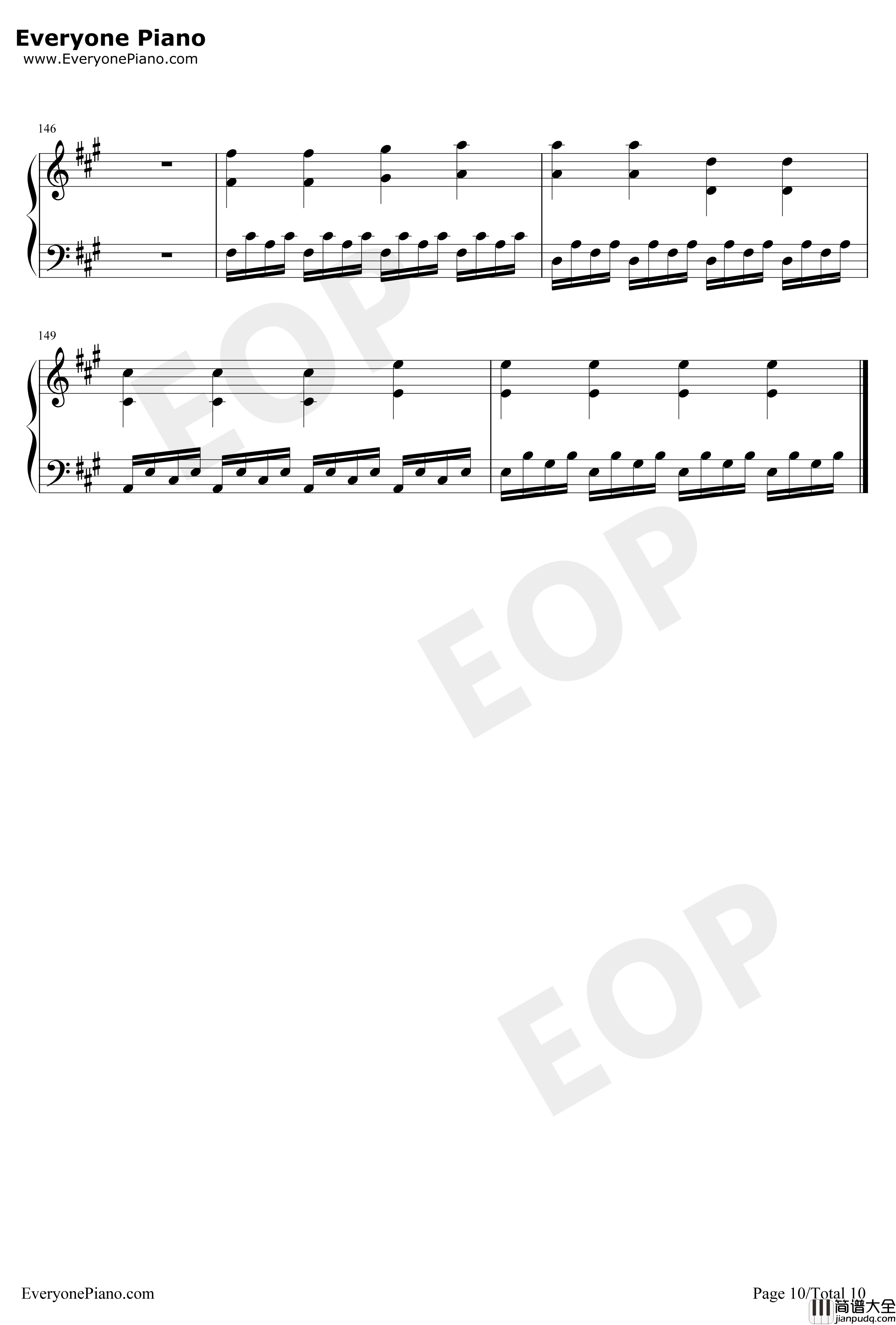 Congratulations钢琴谱_Pewdiepie