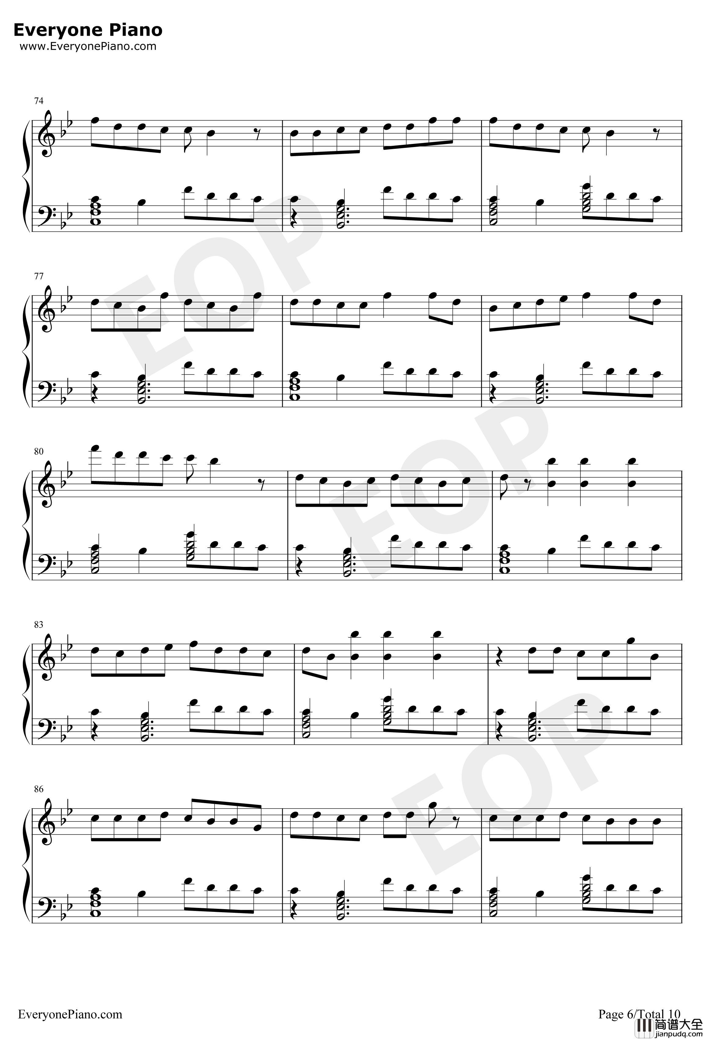 Congratulations钢琴谱_Pewdiepie