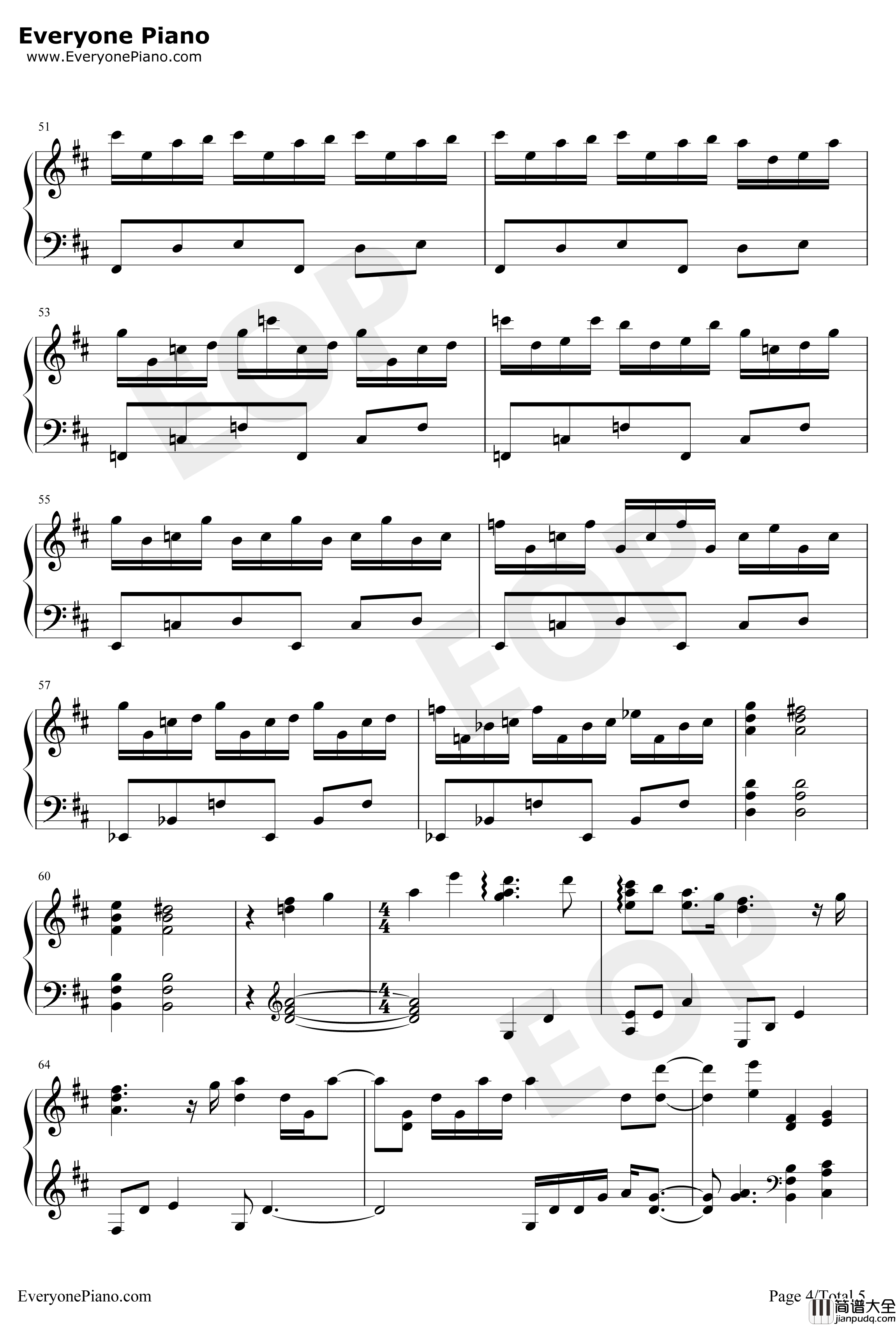 ウィアートル钢琴谱_Rionos_完美钢琴版