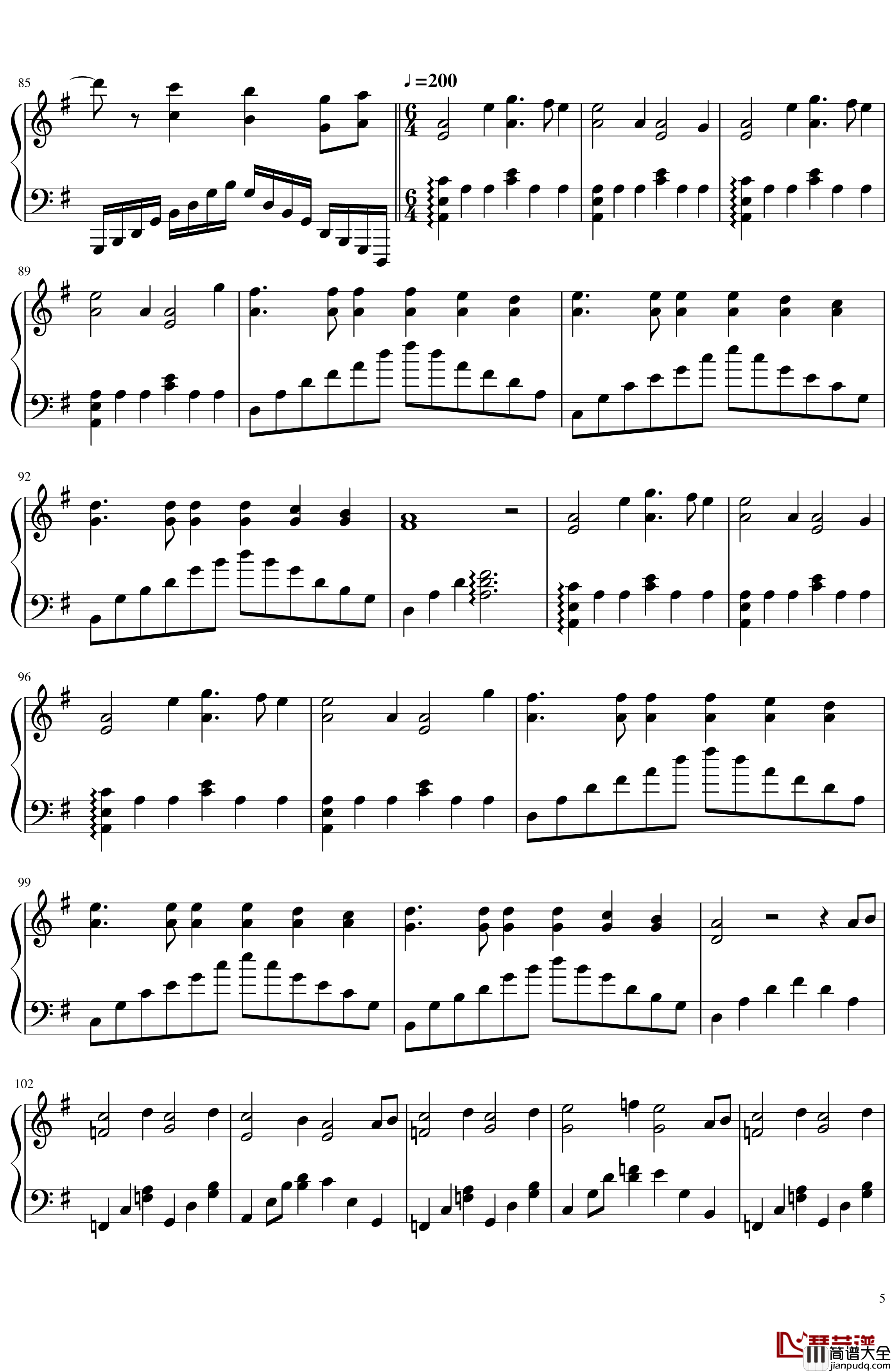 Tír_na_nóg_黑化神曲钢琴谱_卡里古拉_上田麗奈