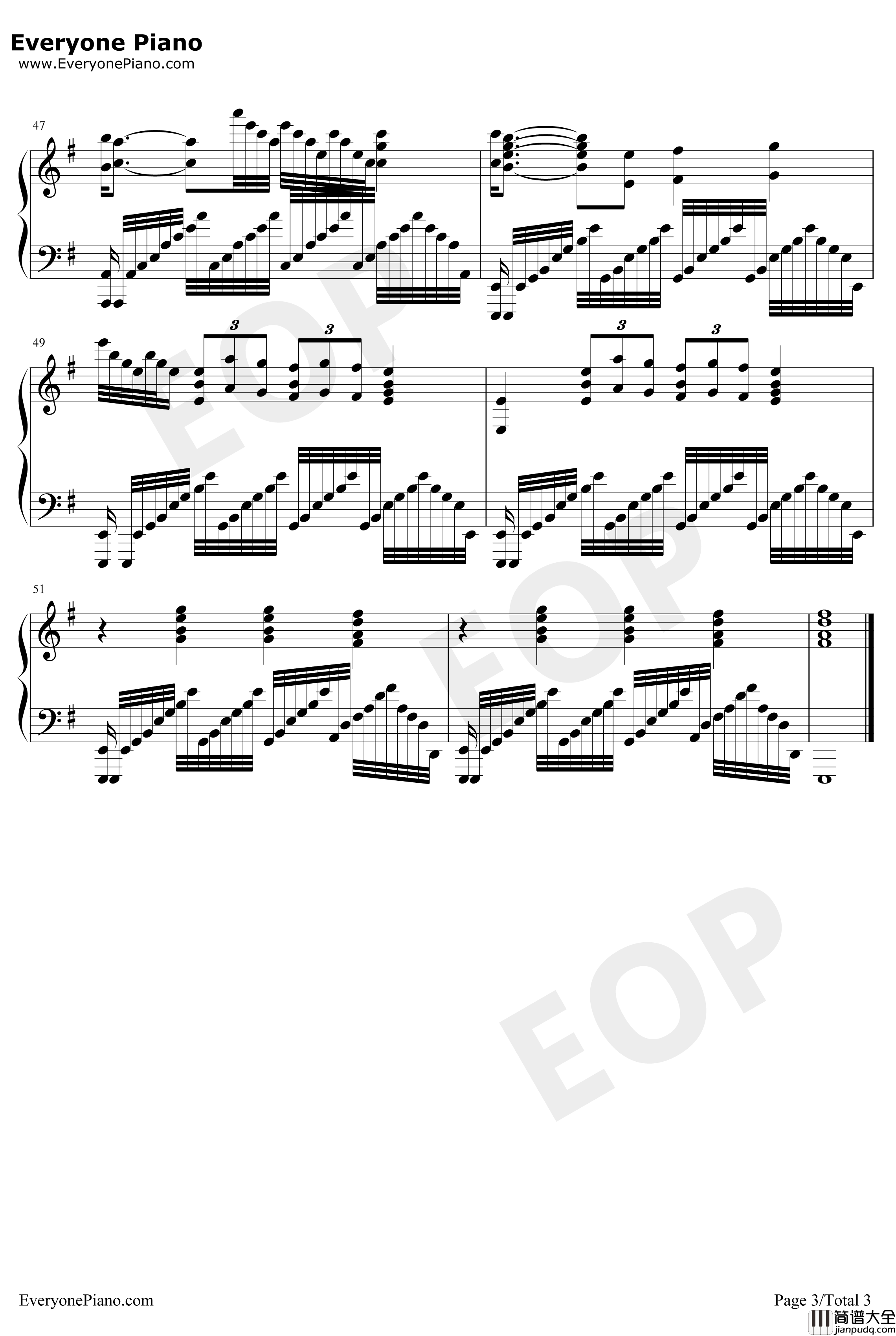 Erwin's_Speech钢琴谱_泽野弘之_进击的巨人第三季16话团长演讲BGM