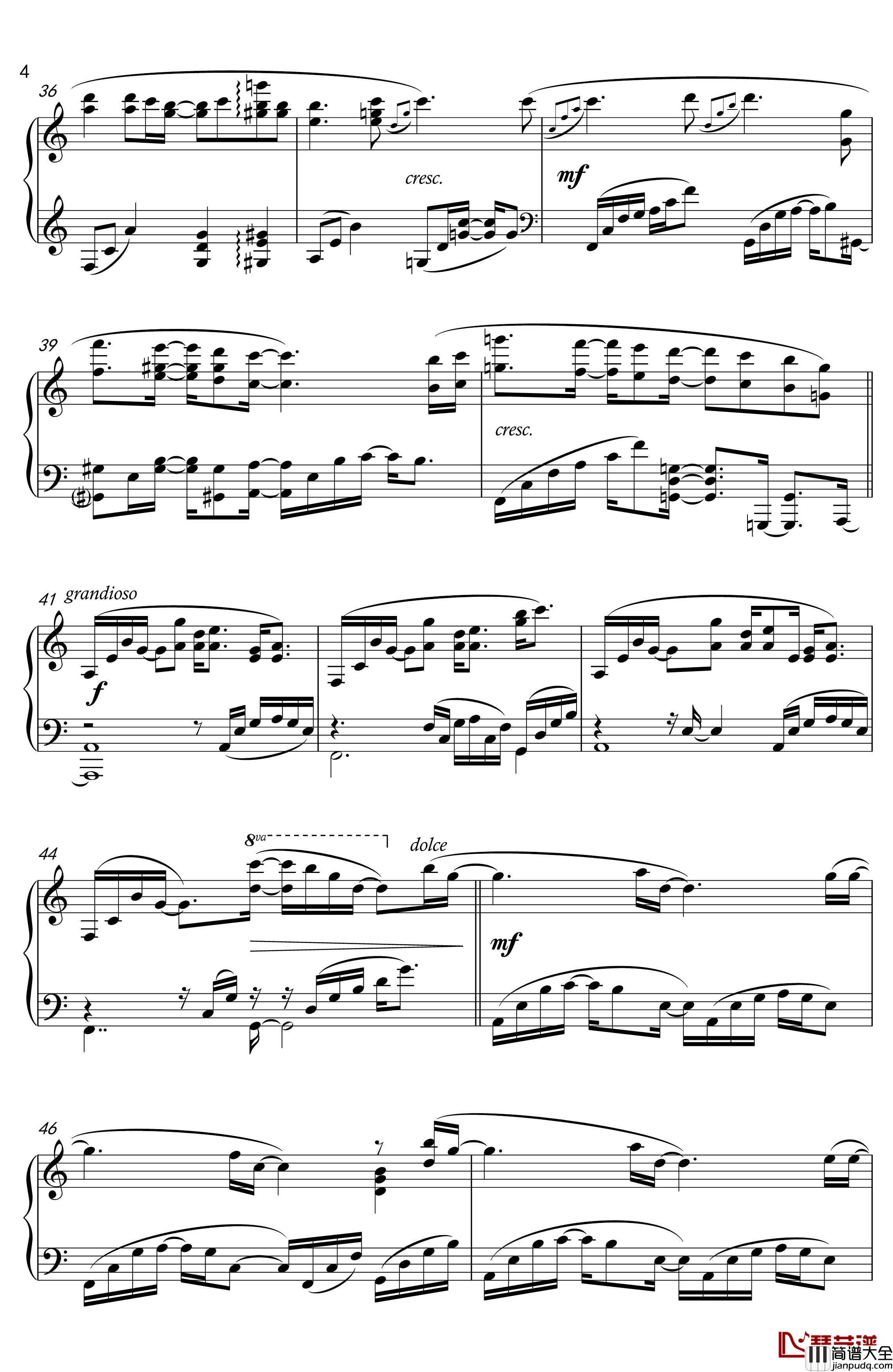 月景色钢琴谱_触手猴_VOCALOID