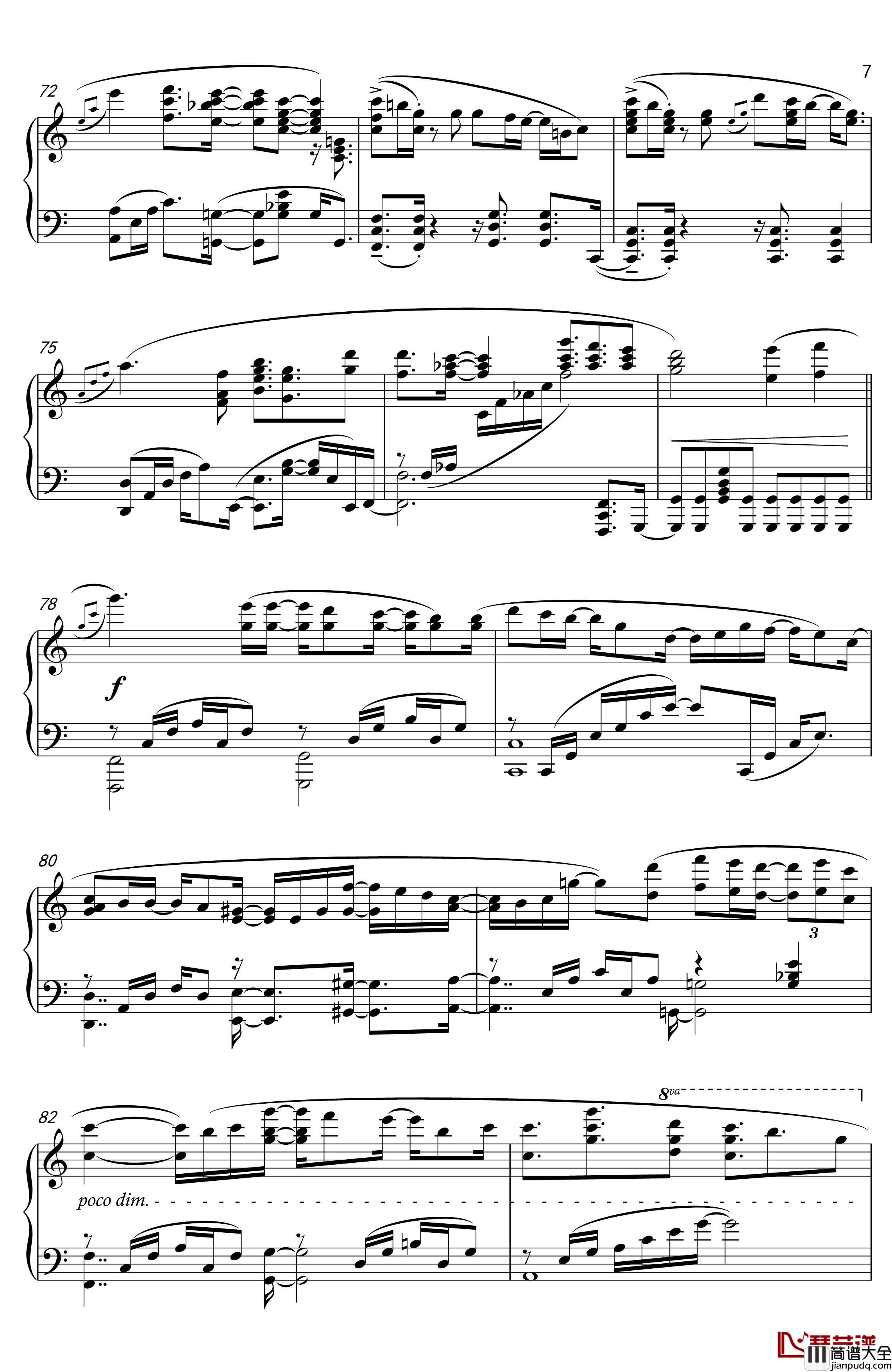 月景色钢琴谱_触手猴_VOCALOID