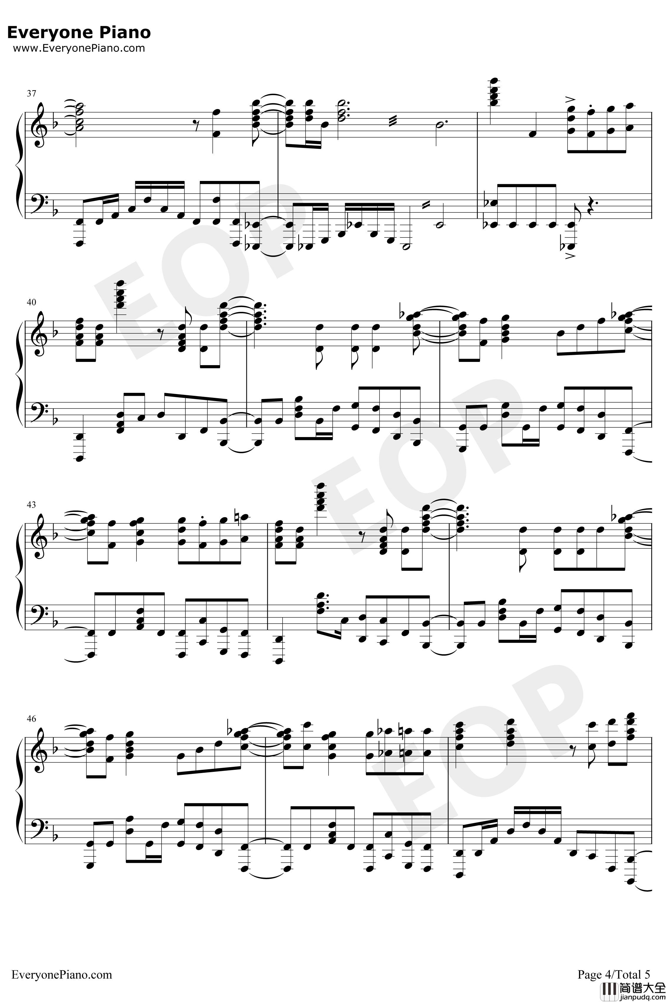 The_Other_Side_Of_The_Wall钢琴谱_Void_ChordsMARU_PrincessPrincipalOP