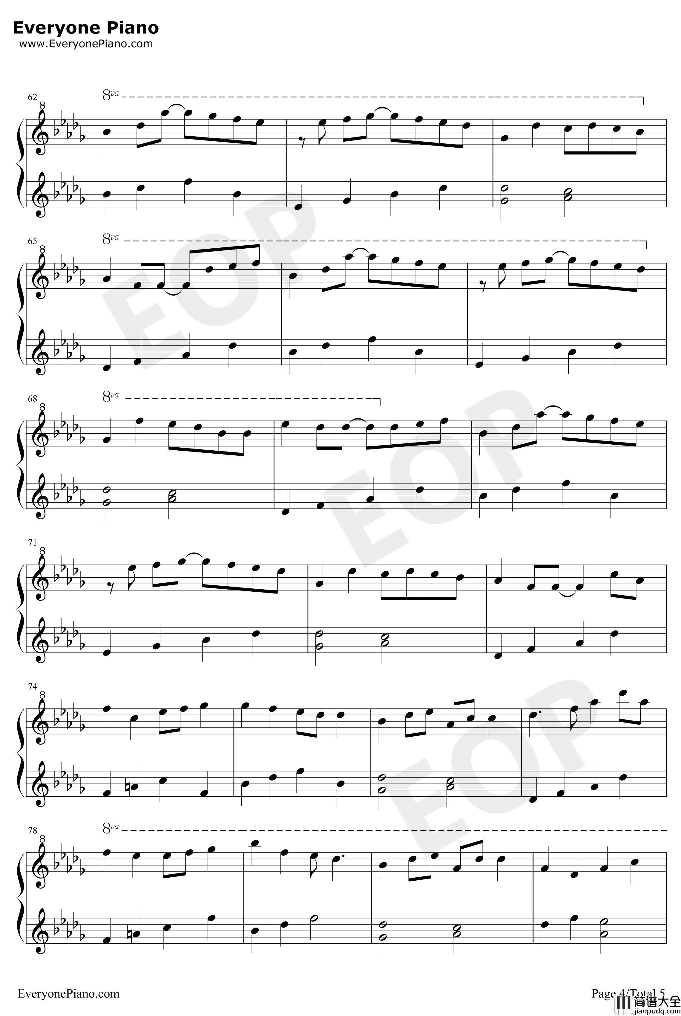 アイネクライネ钢琴谱_米津玄师