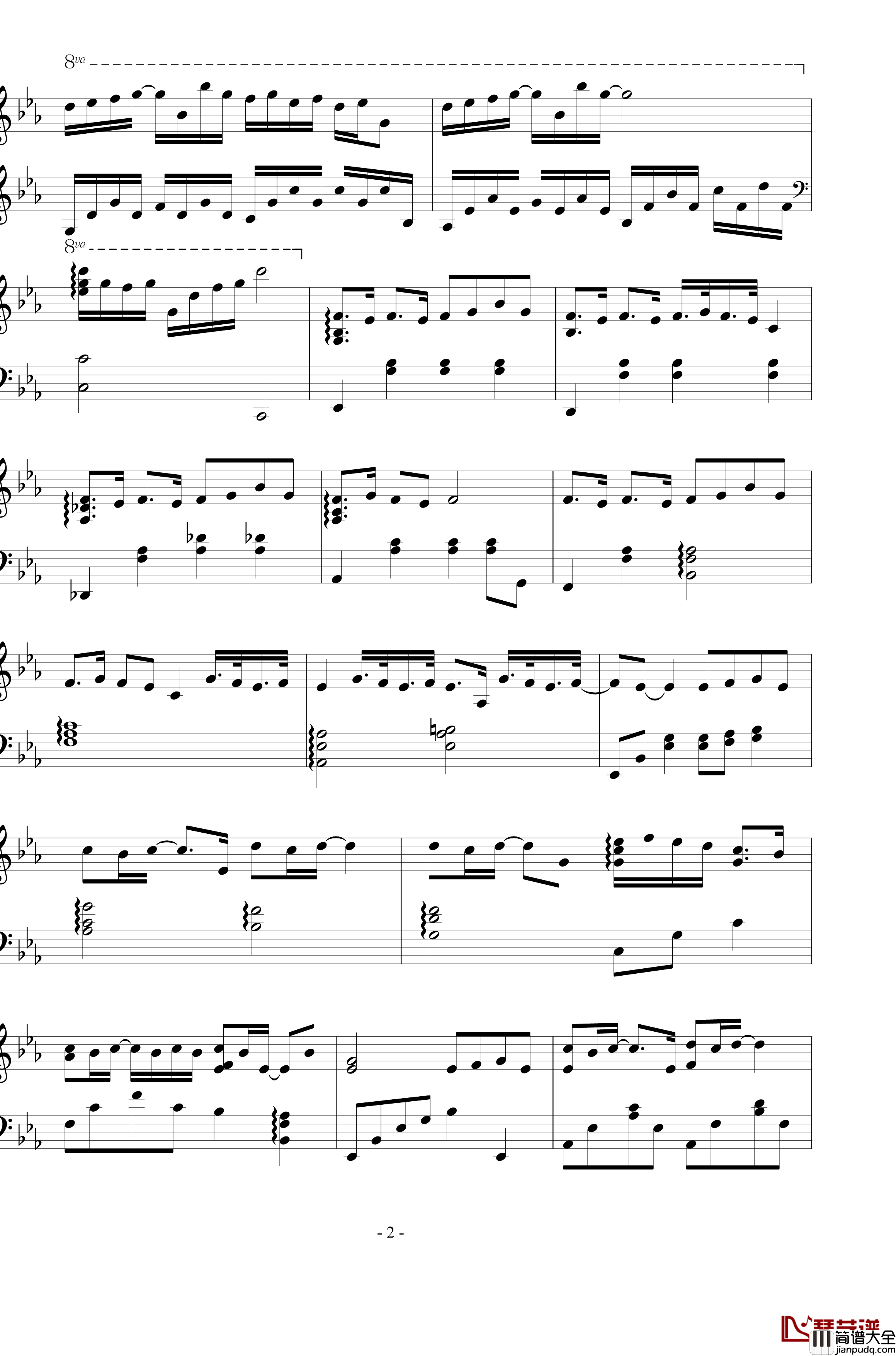 起风了钢琴谱_独奏版_买辣椒也用券