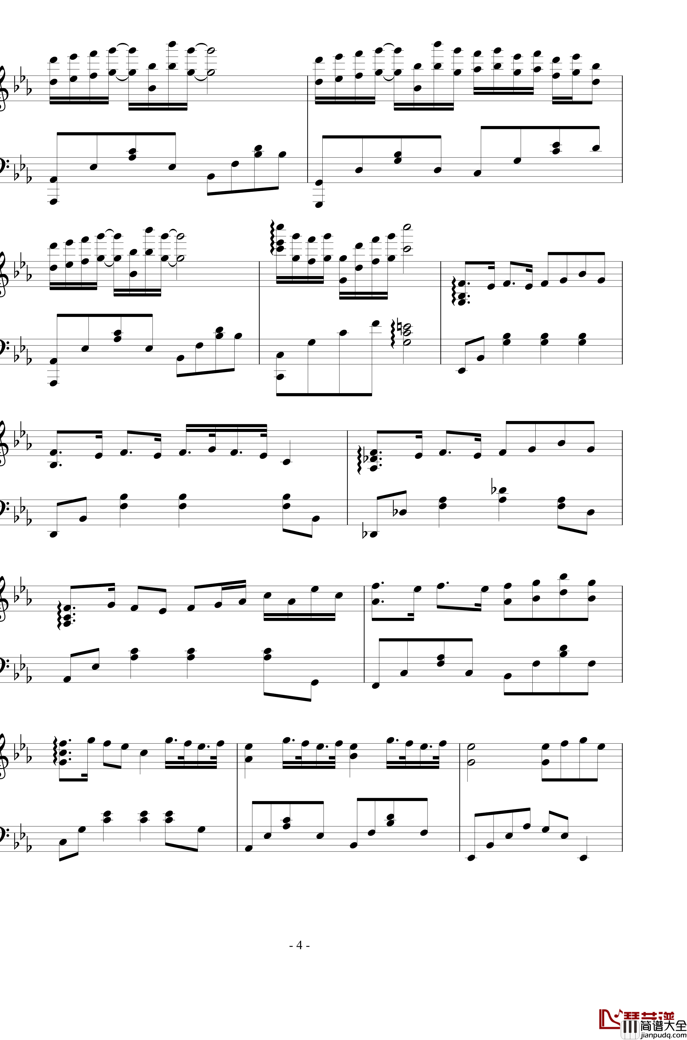 起风了钢琴谱_独奏版_买辣椒也用券