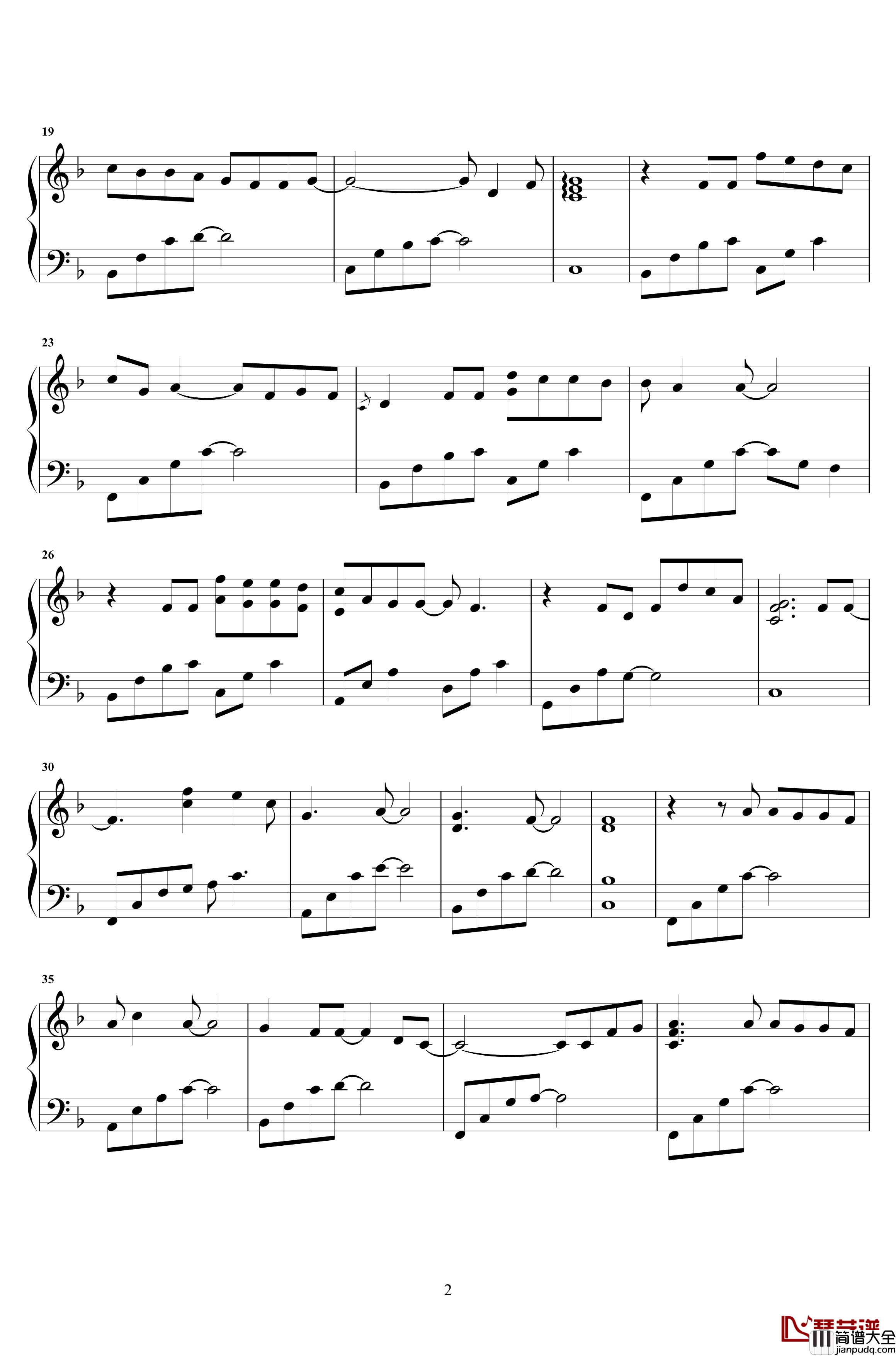 纸短情长钢琴谱_小马