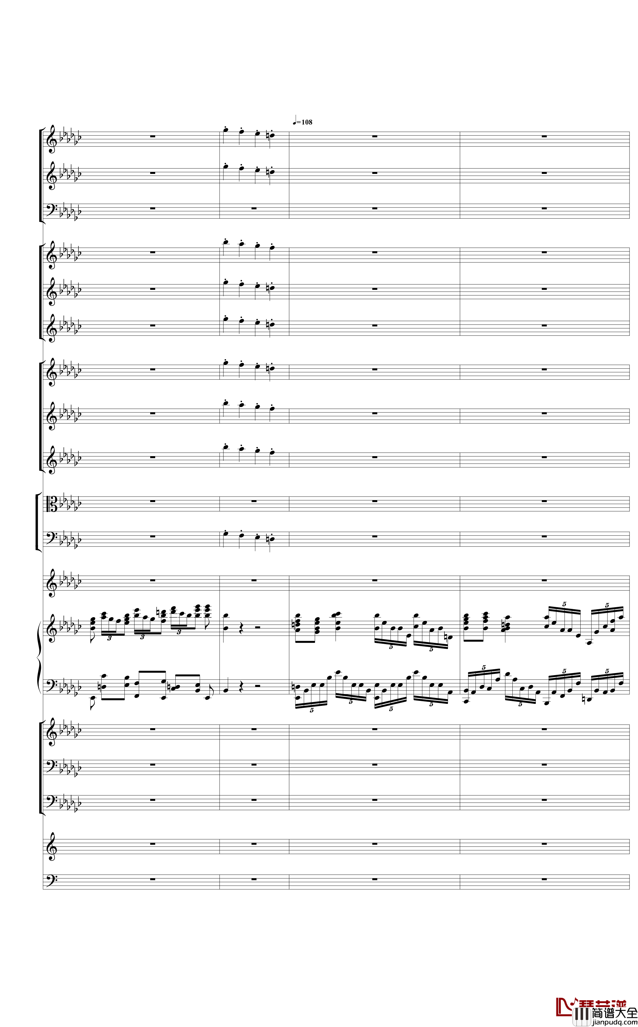 Piano_Concerto_No.3_in_E_Flat_minor,I钢琴谱_热情而辉煌