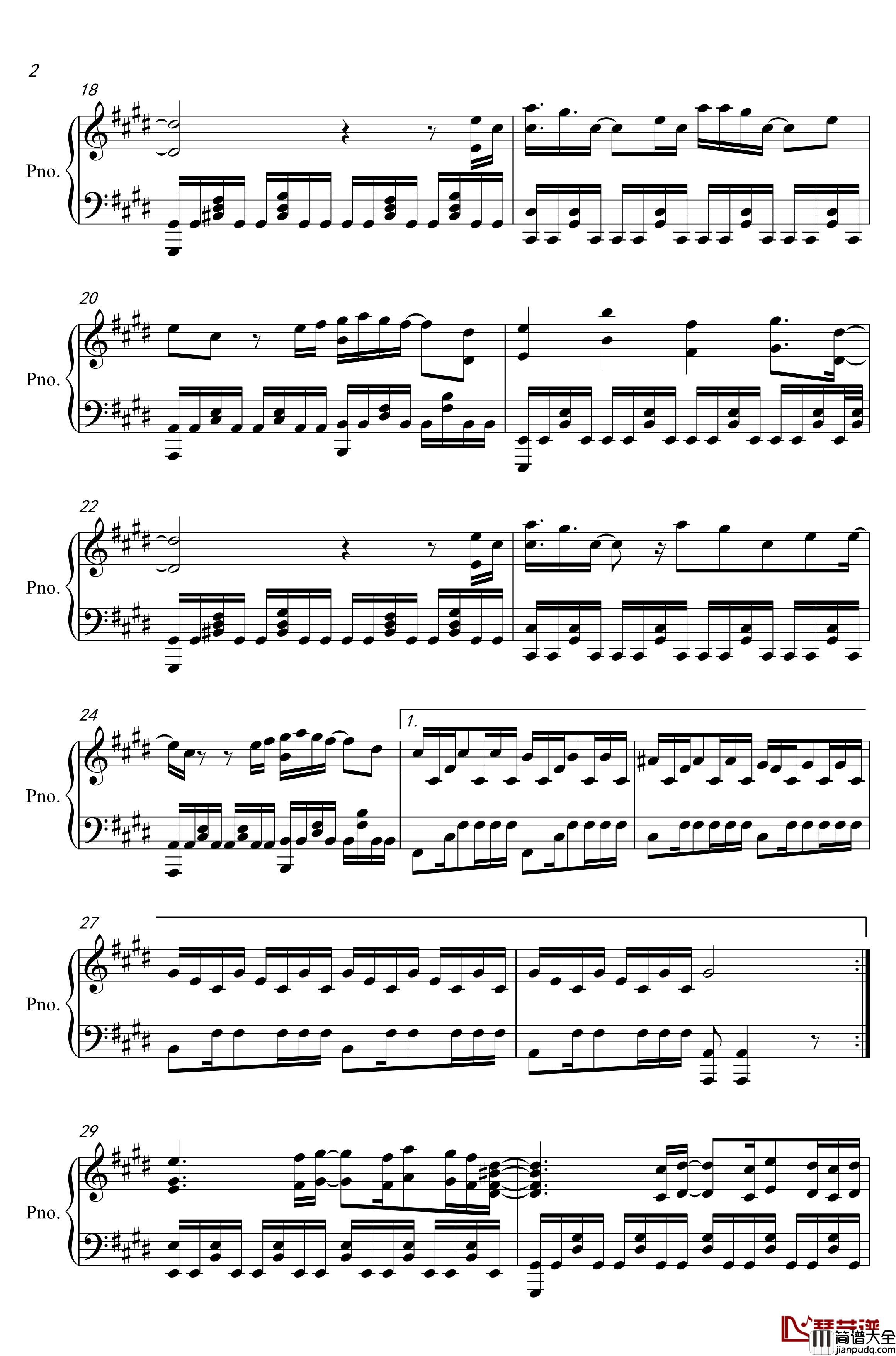 To_Me钢琴谱_独奏版_玉置浩二