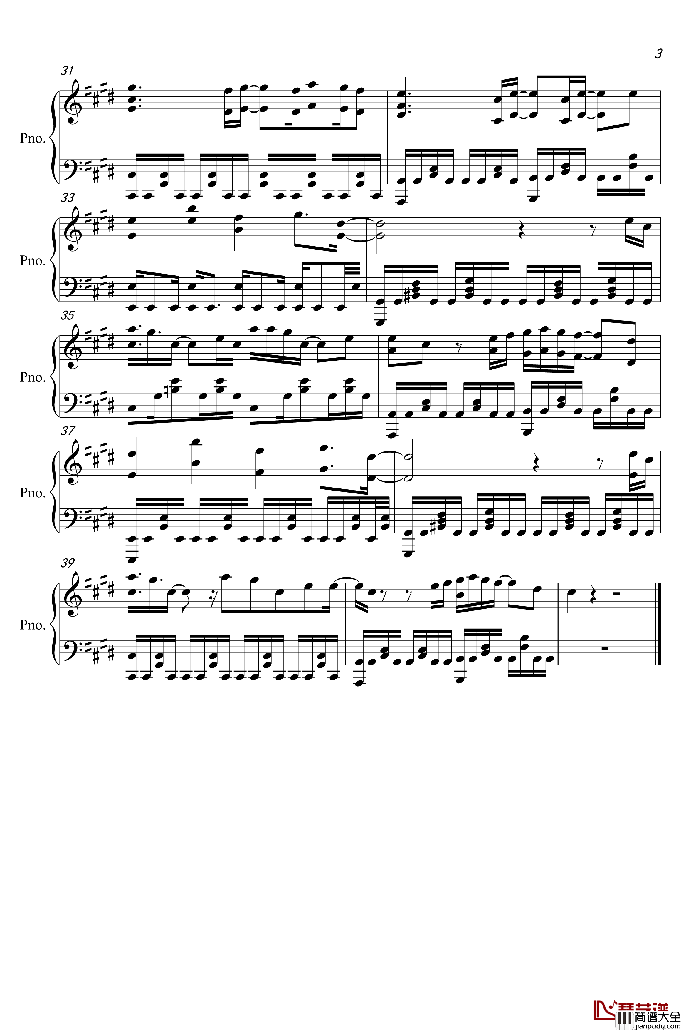 To_Me钢琴谱_独奏版_玉置浩二