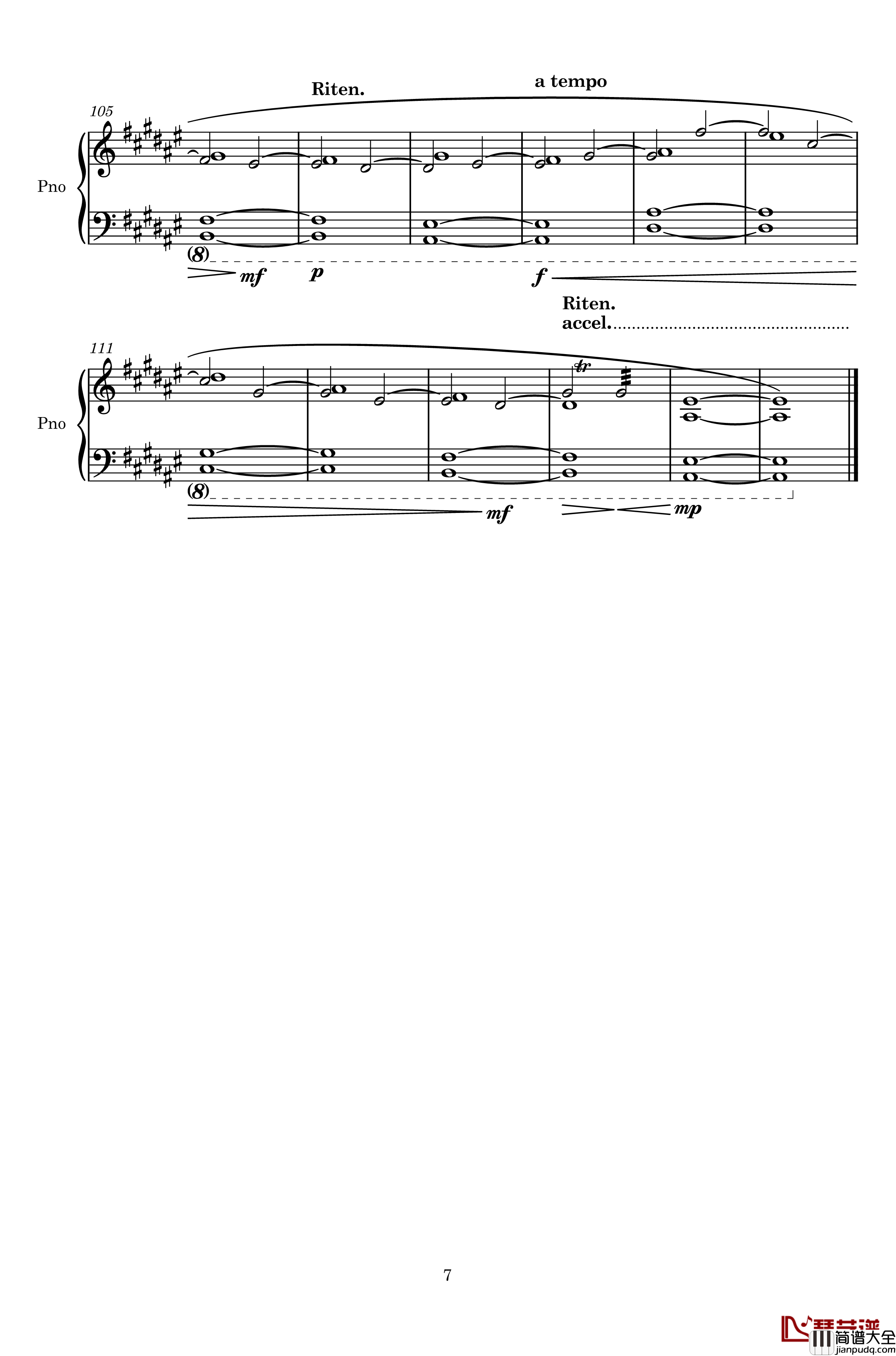 Chaoz_Airflow钢琴谱_ParagonX9