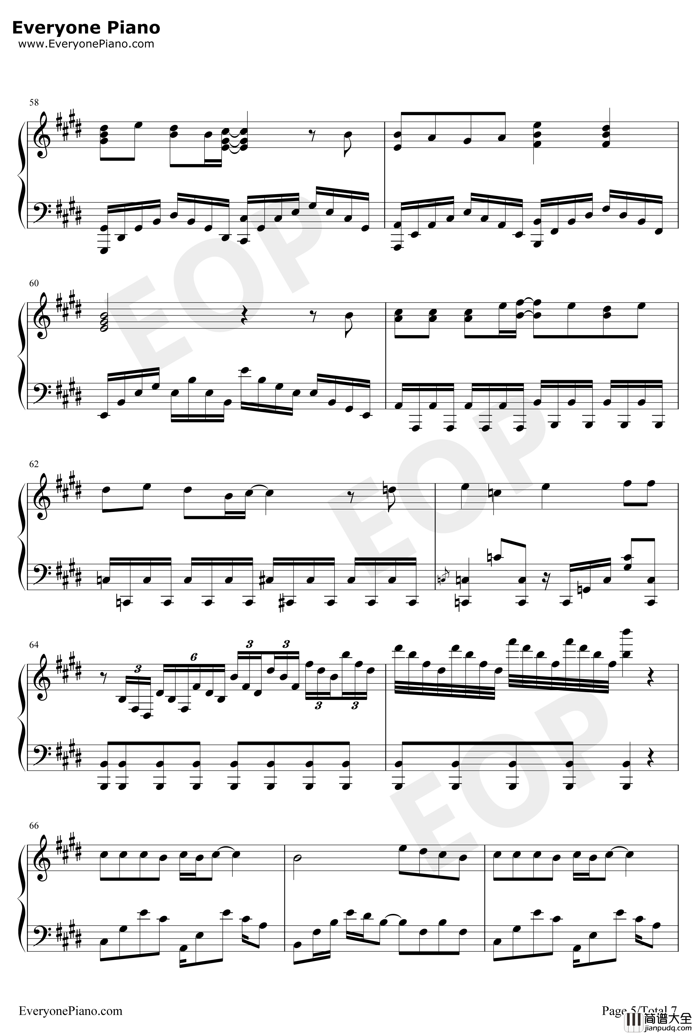 Hello_Mr_my_yesterday钢琴谱_HundredPercentFree_名侦探柯南ED35