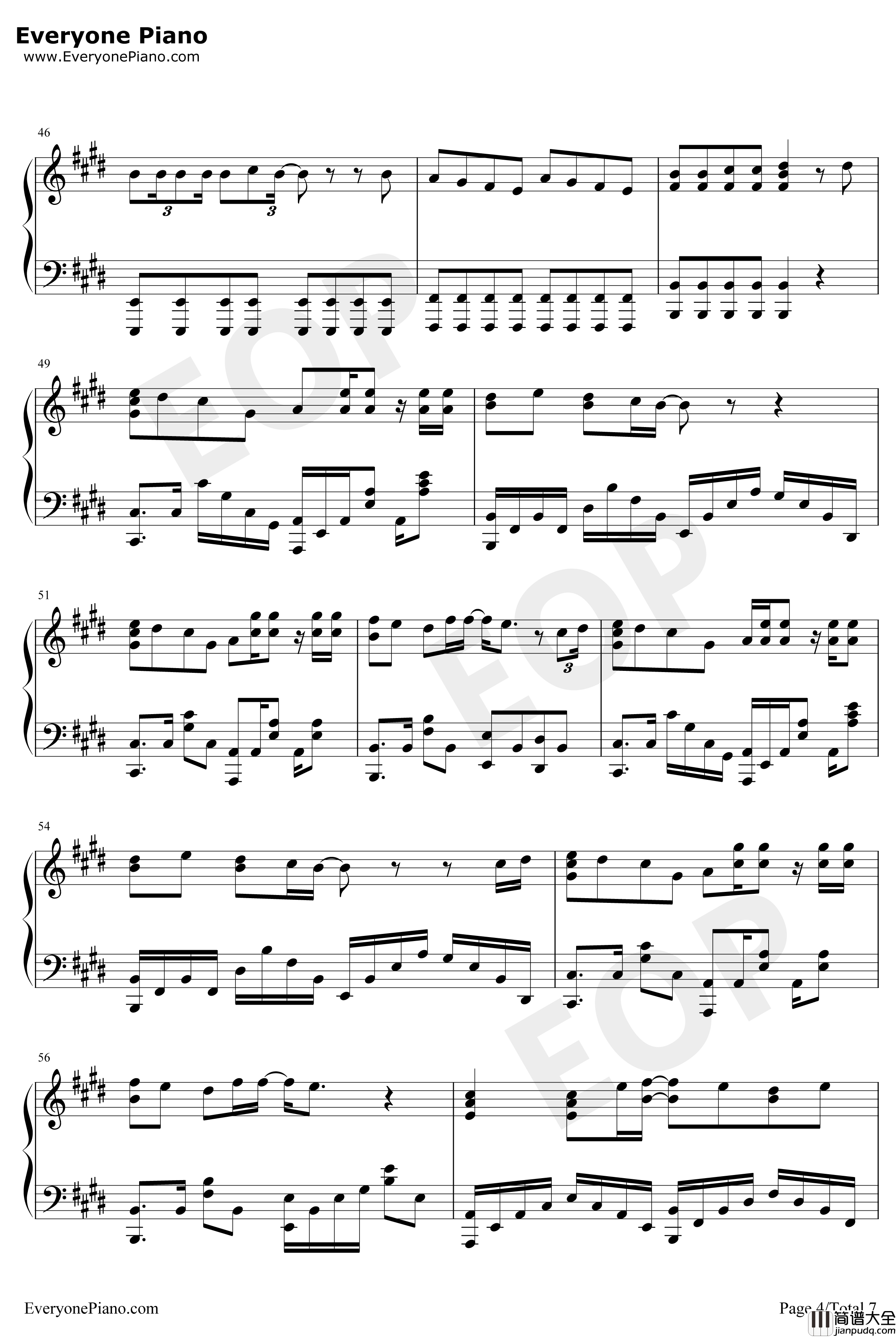 Hello_Mr_my_yesterday钢琴谱_HundredPercentFree_名侦探柯南ED35