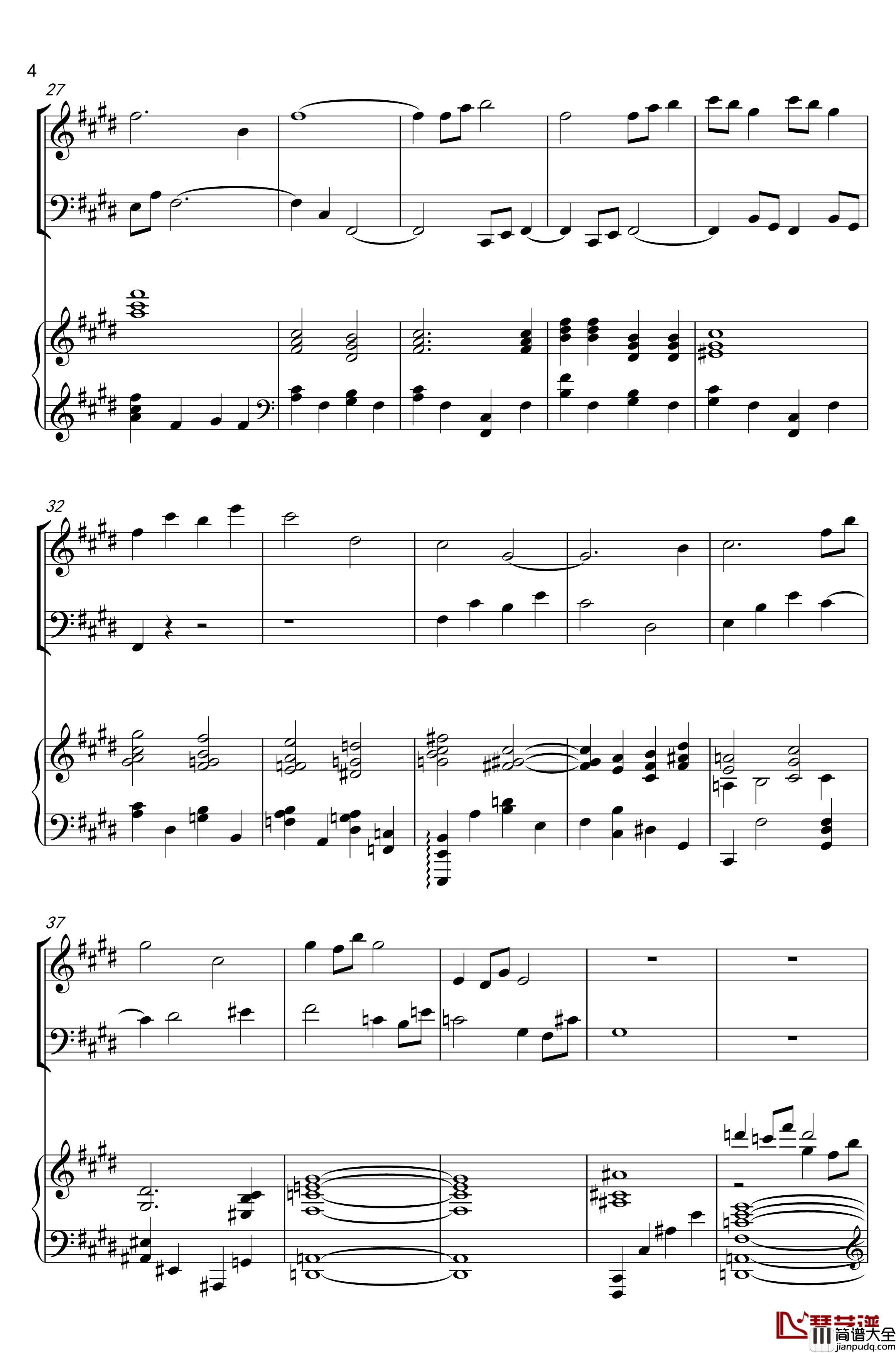 piano_trio钢琴谱_lbg