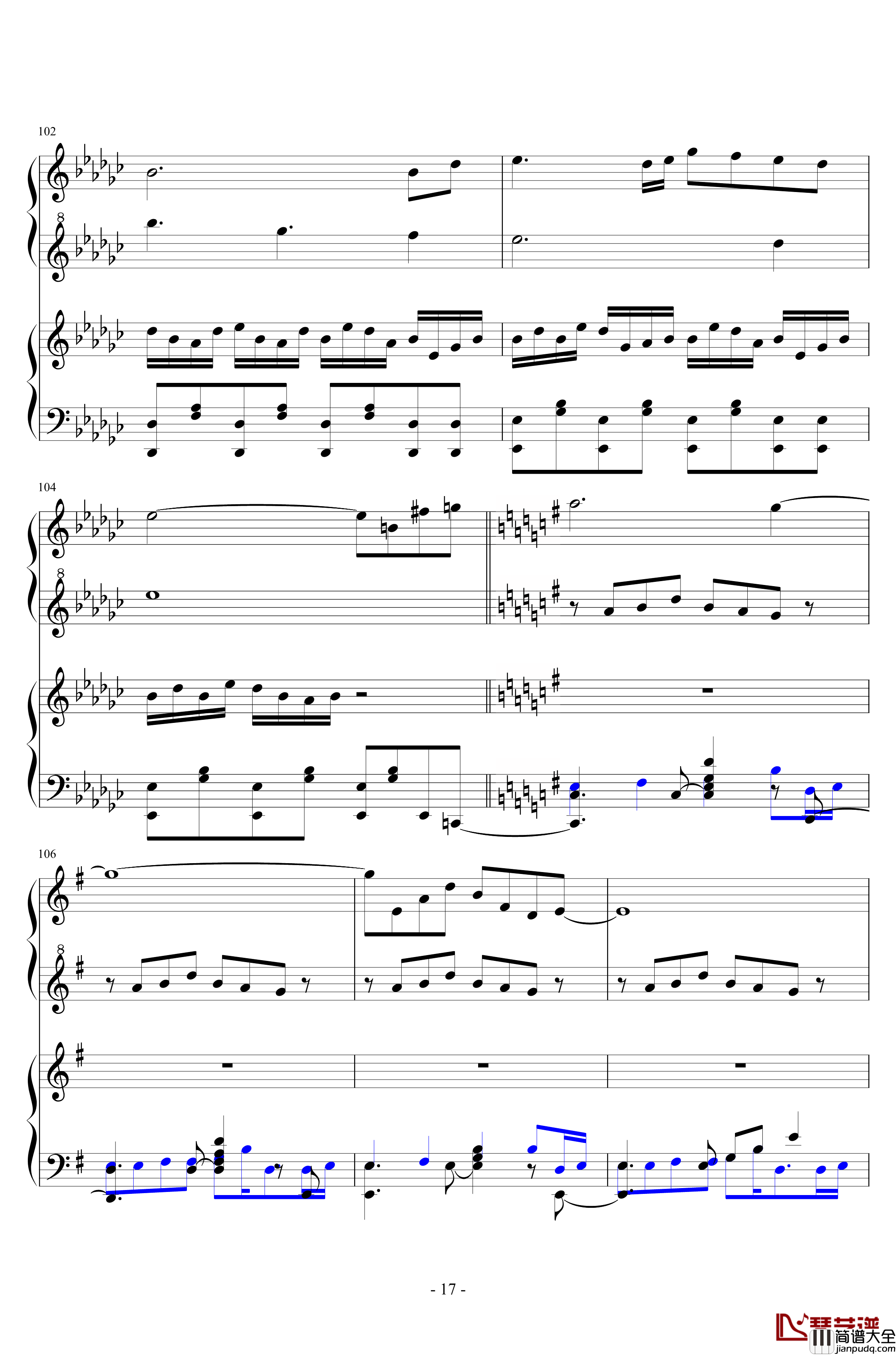 Bad_apple!!×东方角色组曲钢琴谱_Piano.ver_东方project