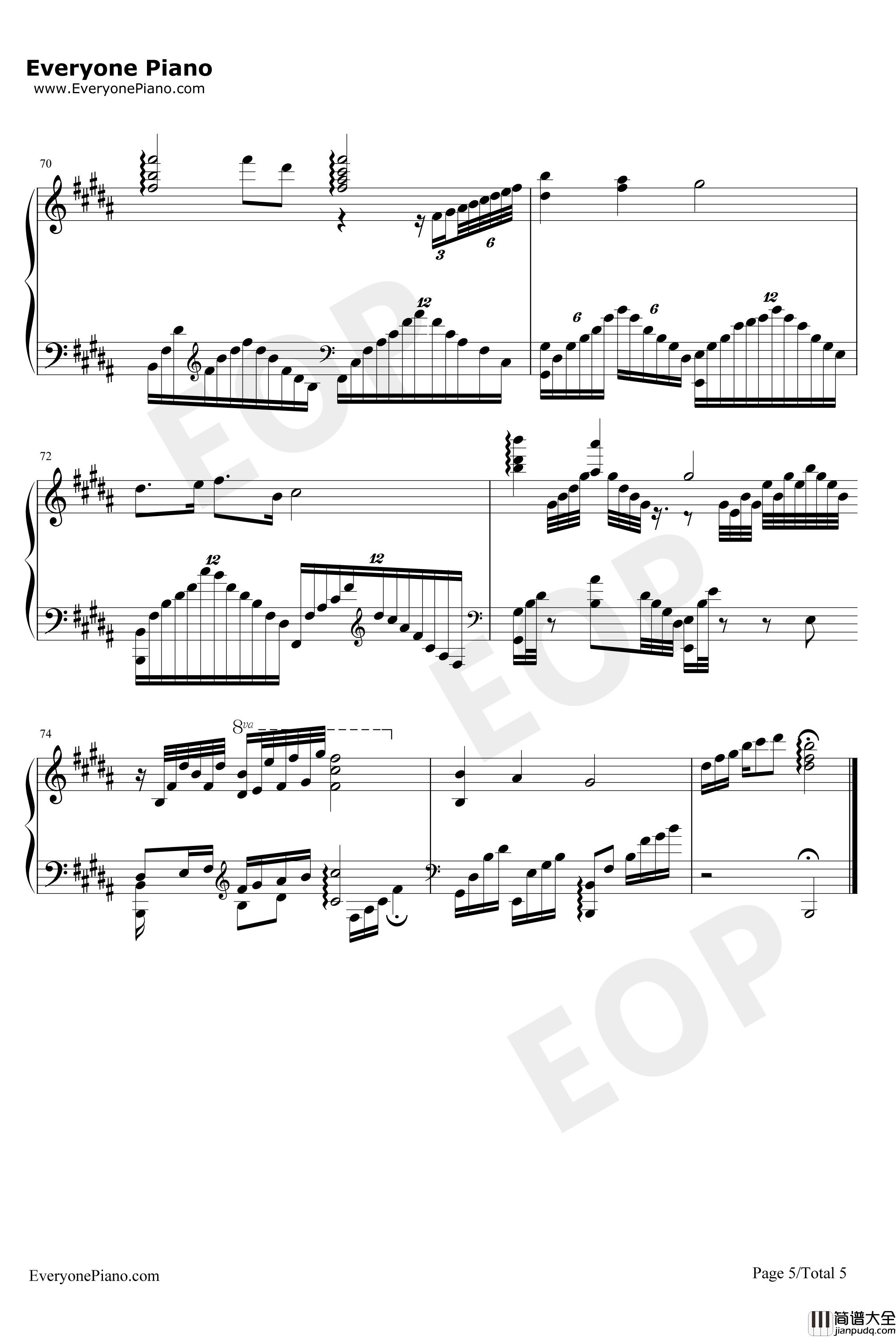 薛之谦经典歌曲串烧钢琴谱_薛之谦