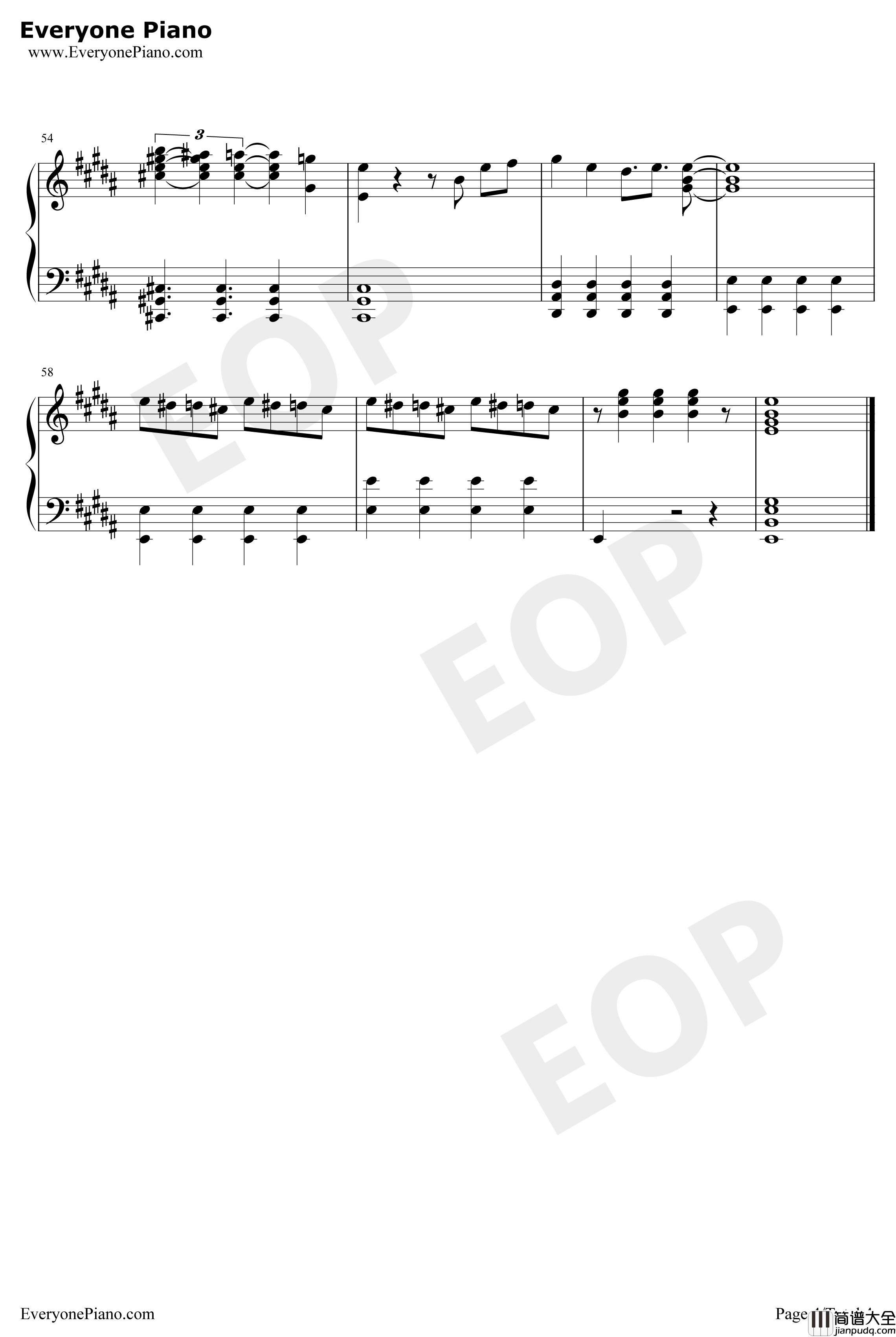 裏切り者のレクイエム钢琴谱_长谷川大介_JOJO的奇妙冒险黄金之风OP2