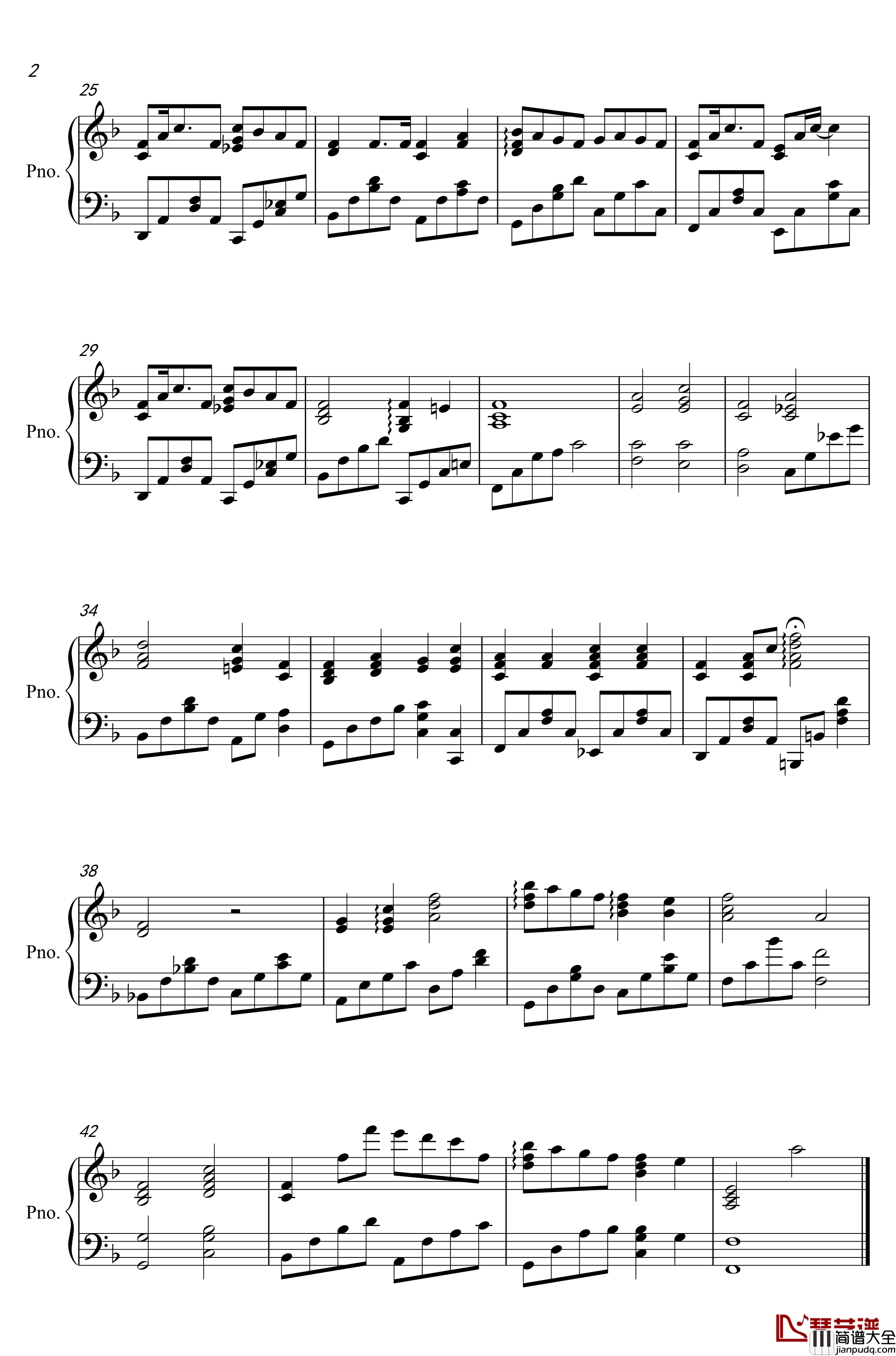 A_little_Love钢琴谱_完美伴奏版_冯曦妤