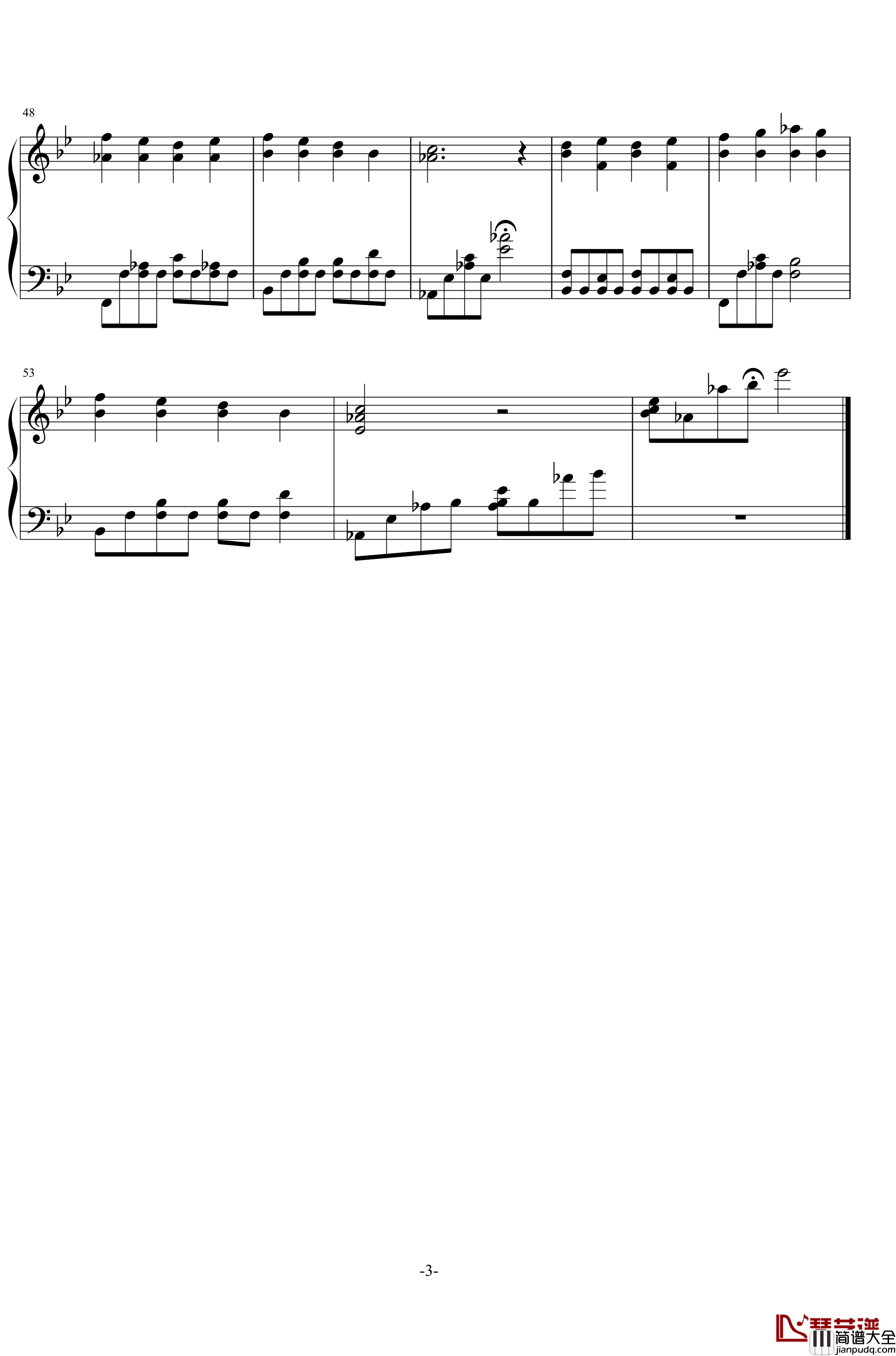 不散，不见钢琴谱_莫文蔚