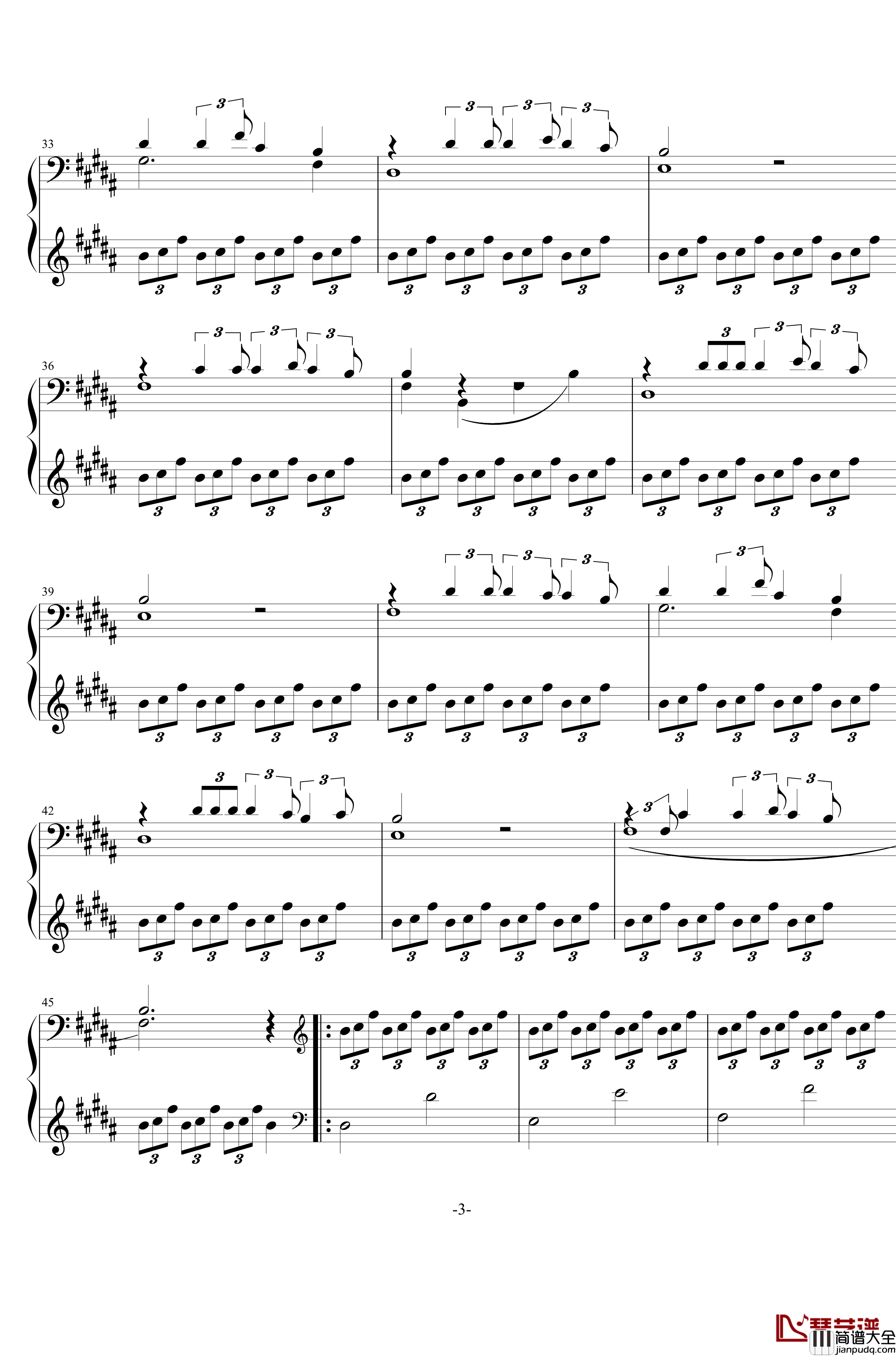 你的名字插曲钢琴谱__スパークル__RADWIMPS