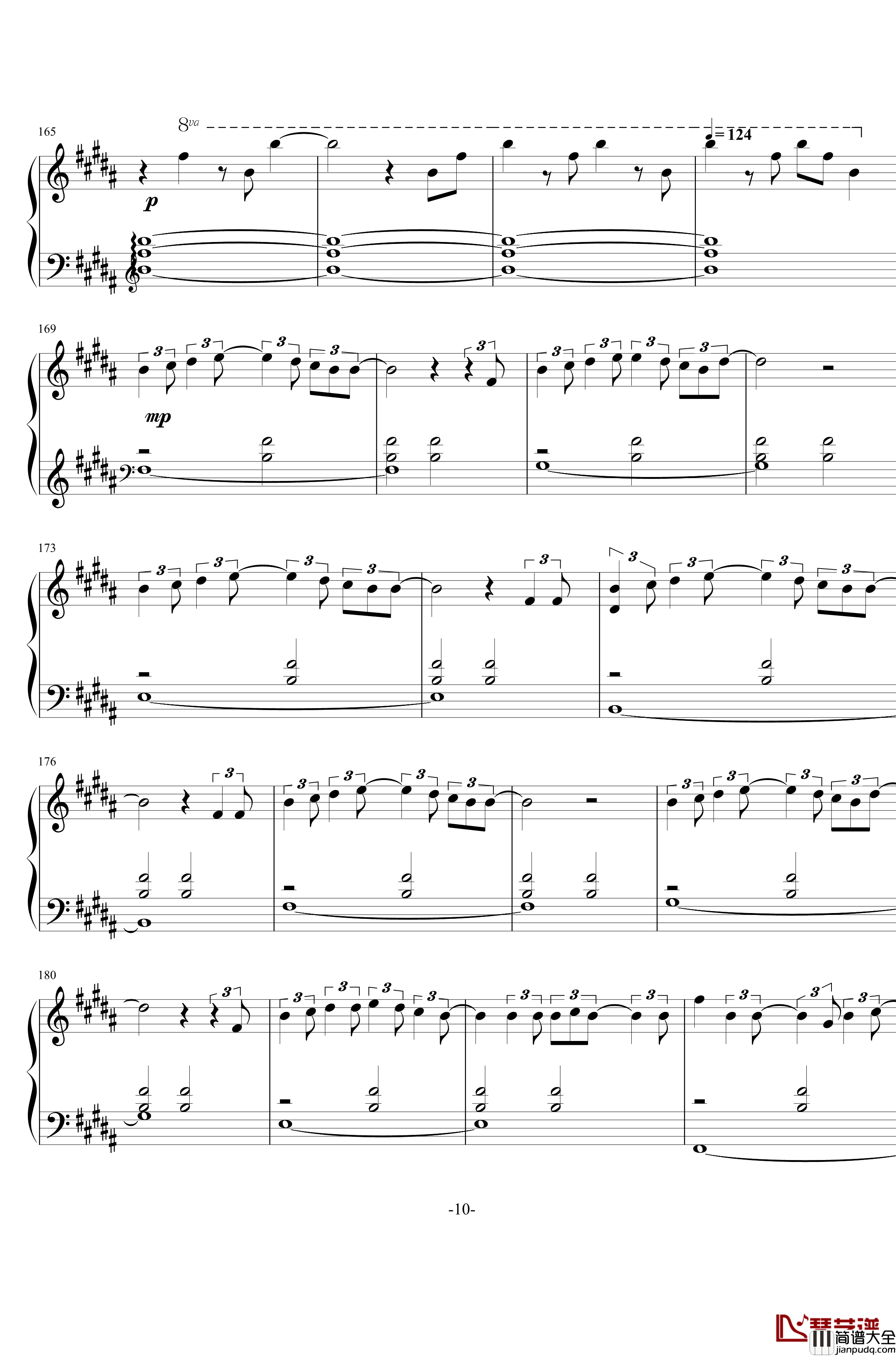 你的名字插曲钢琴谱__スパークル__RADWIMPS