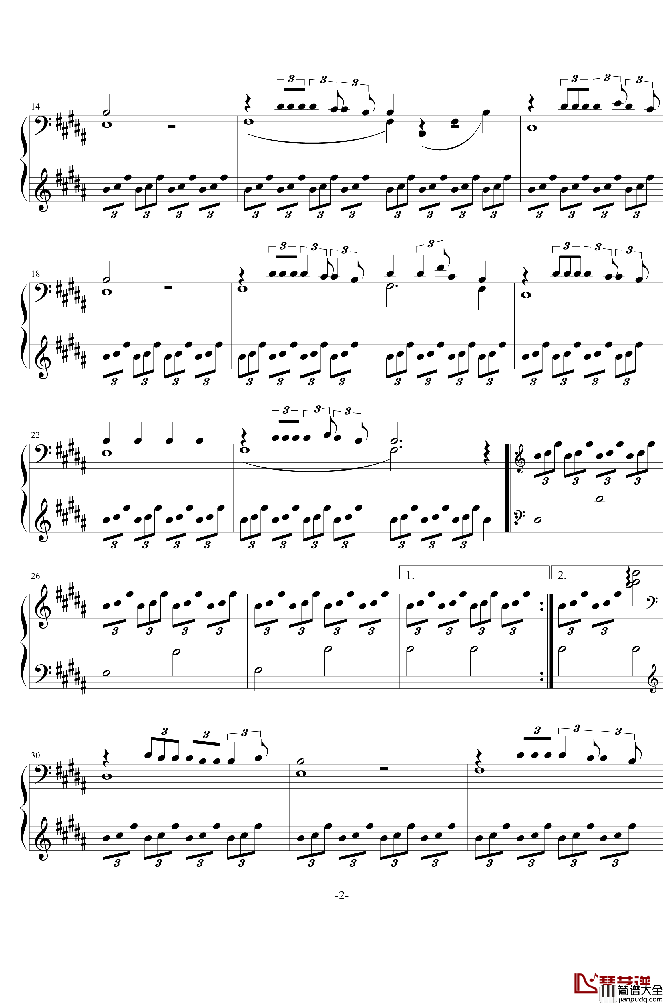 你的名字插曲钢琴谱__スパークル__RADWIMPS