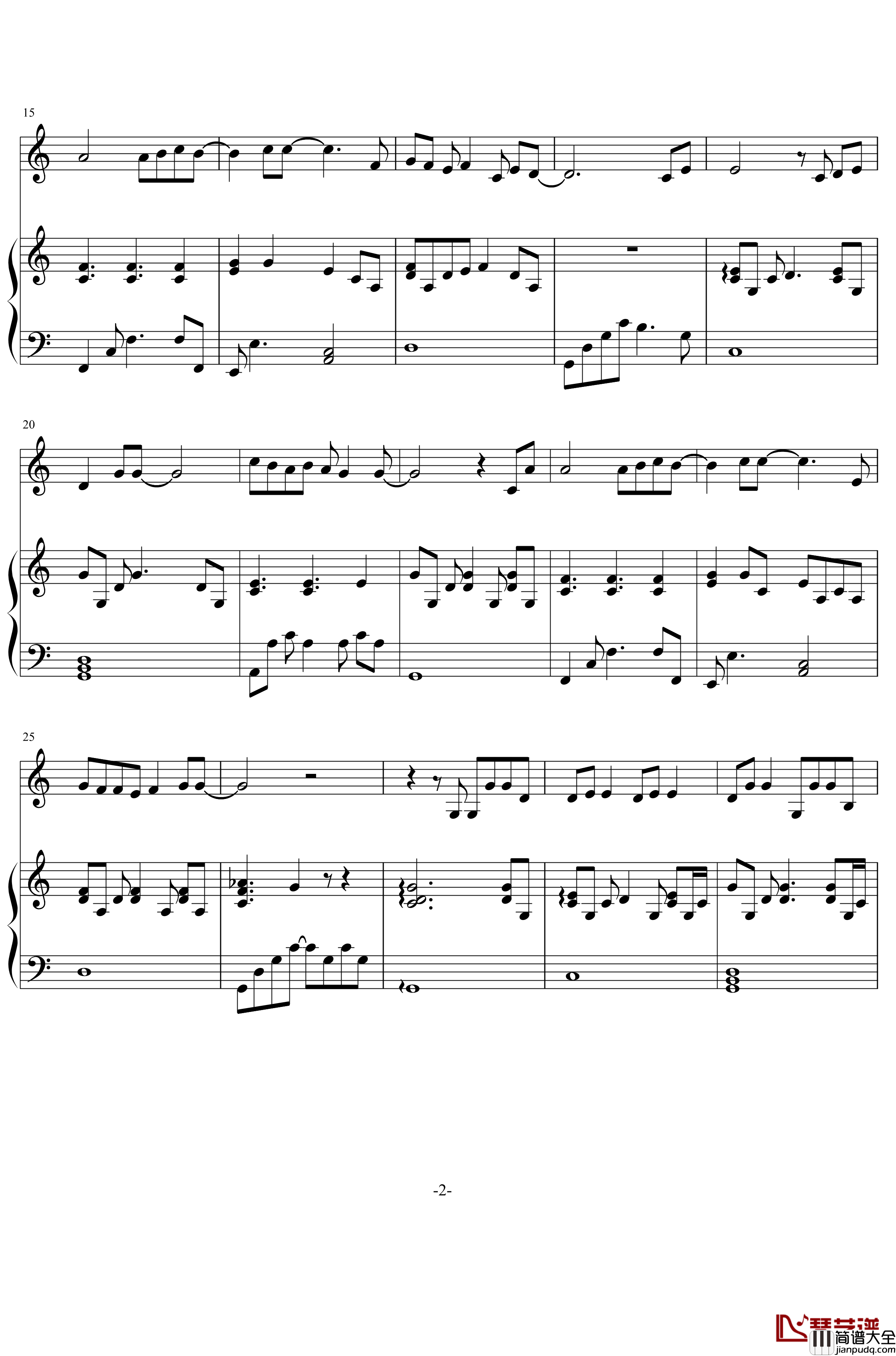 你好不好钢琴谱_伴奏_周兴哲