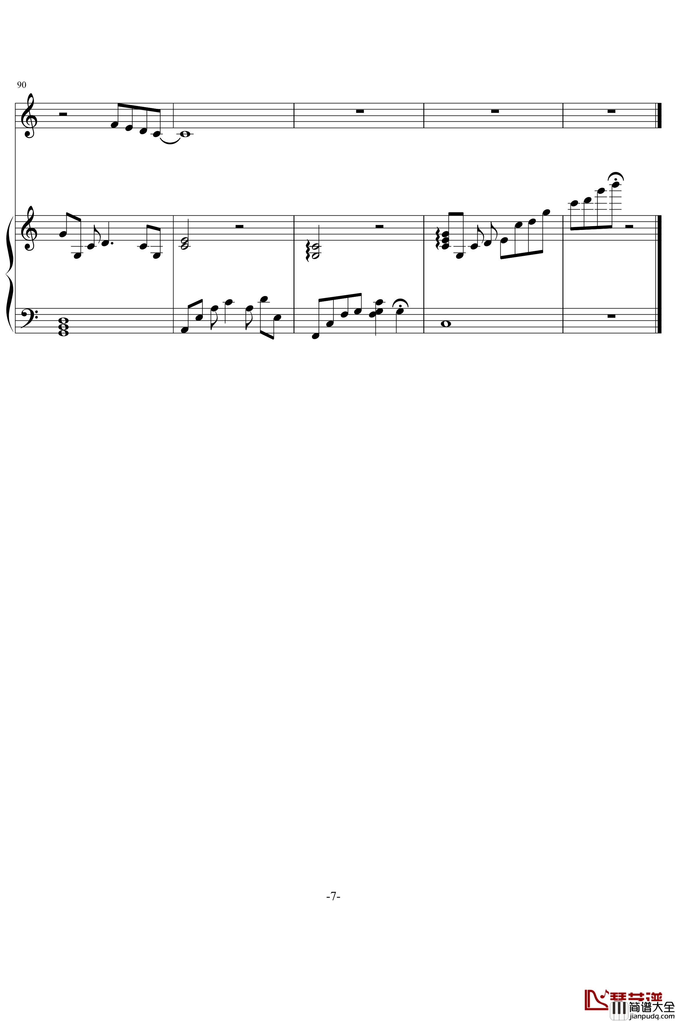 你好不好钢琴谱_伴奏_周兴哲