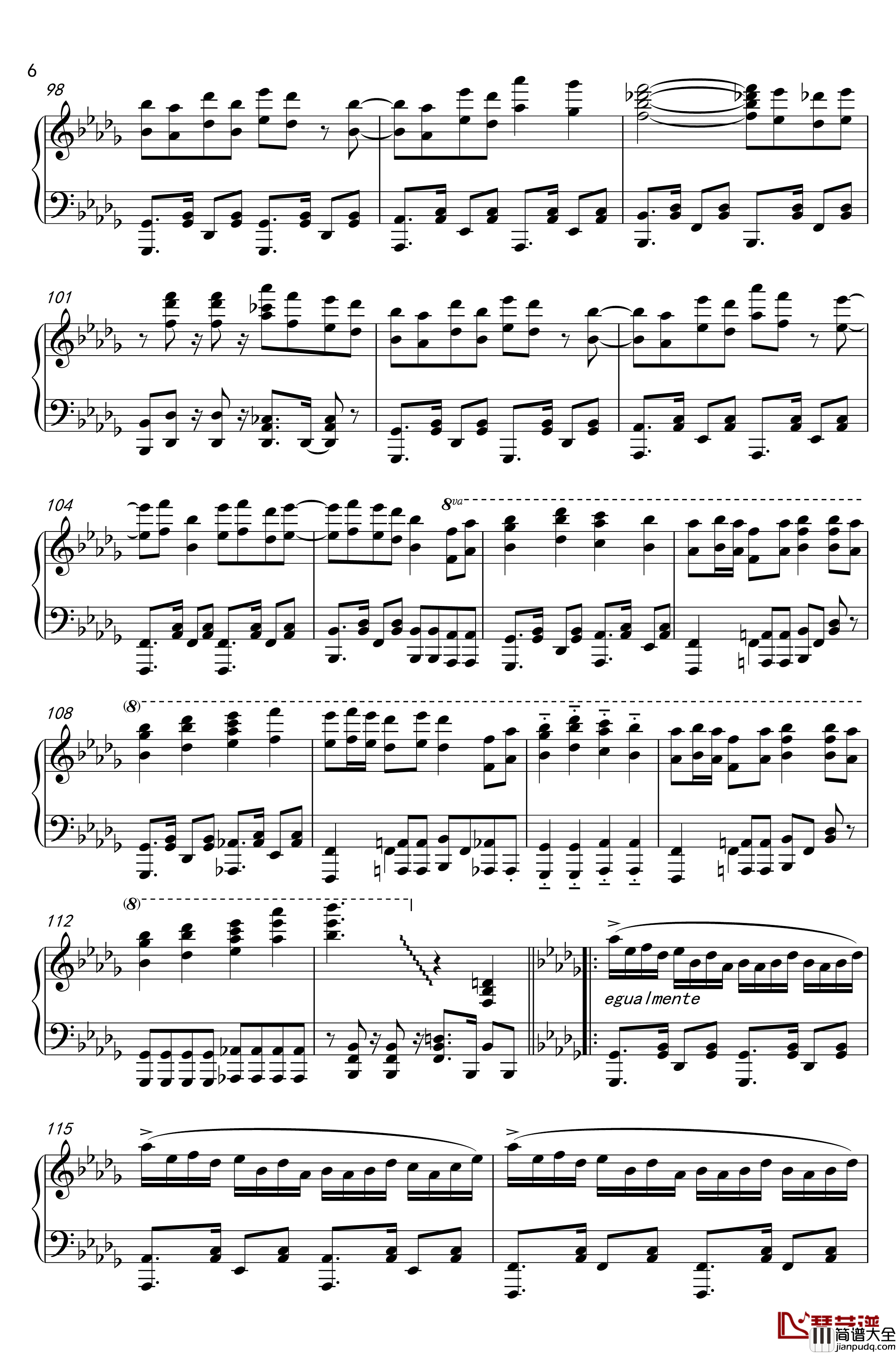 風来钢琴谱_触手猴