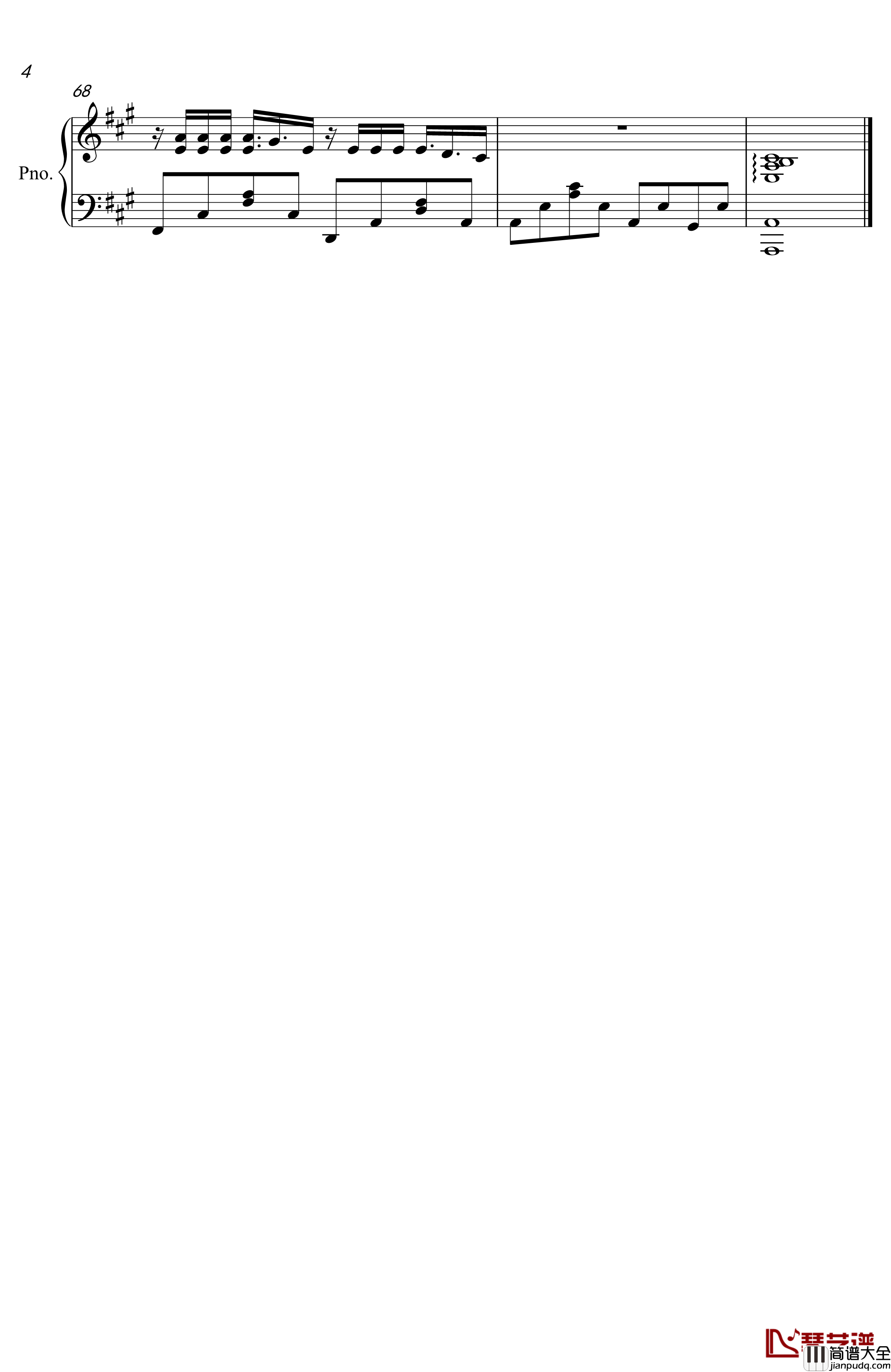 晴天钢琴谱_刘瑞琦伴奏版