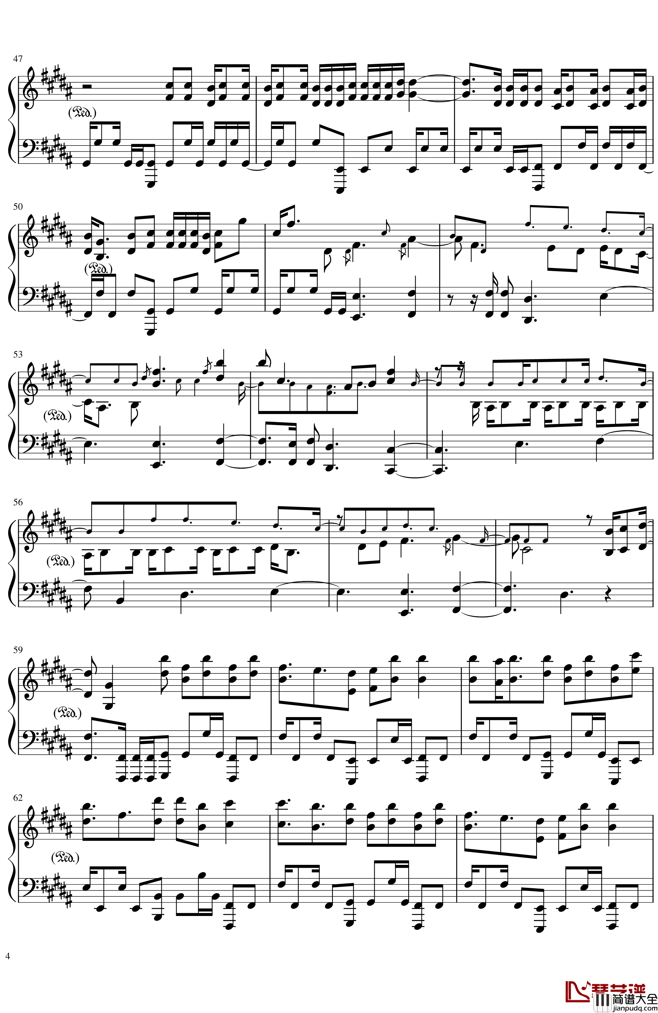 Amazing_Trees钢琴谱_优化版_泽野弘之