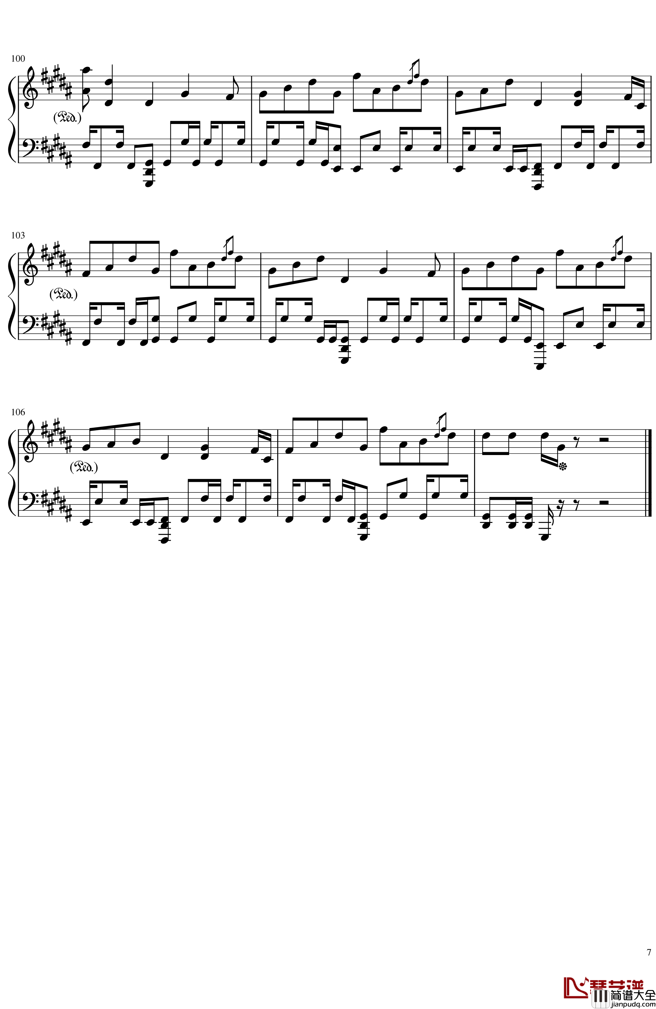 Amazing_Trees钢琴谱_优化版_泽野弘之