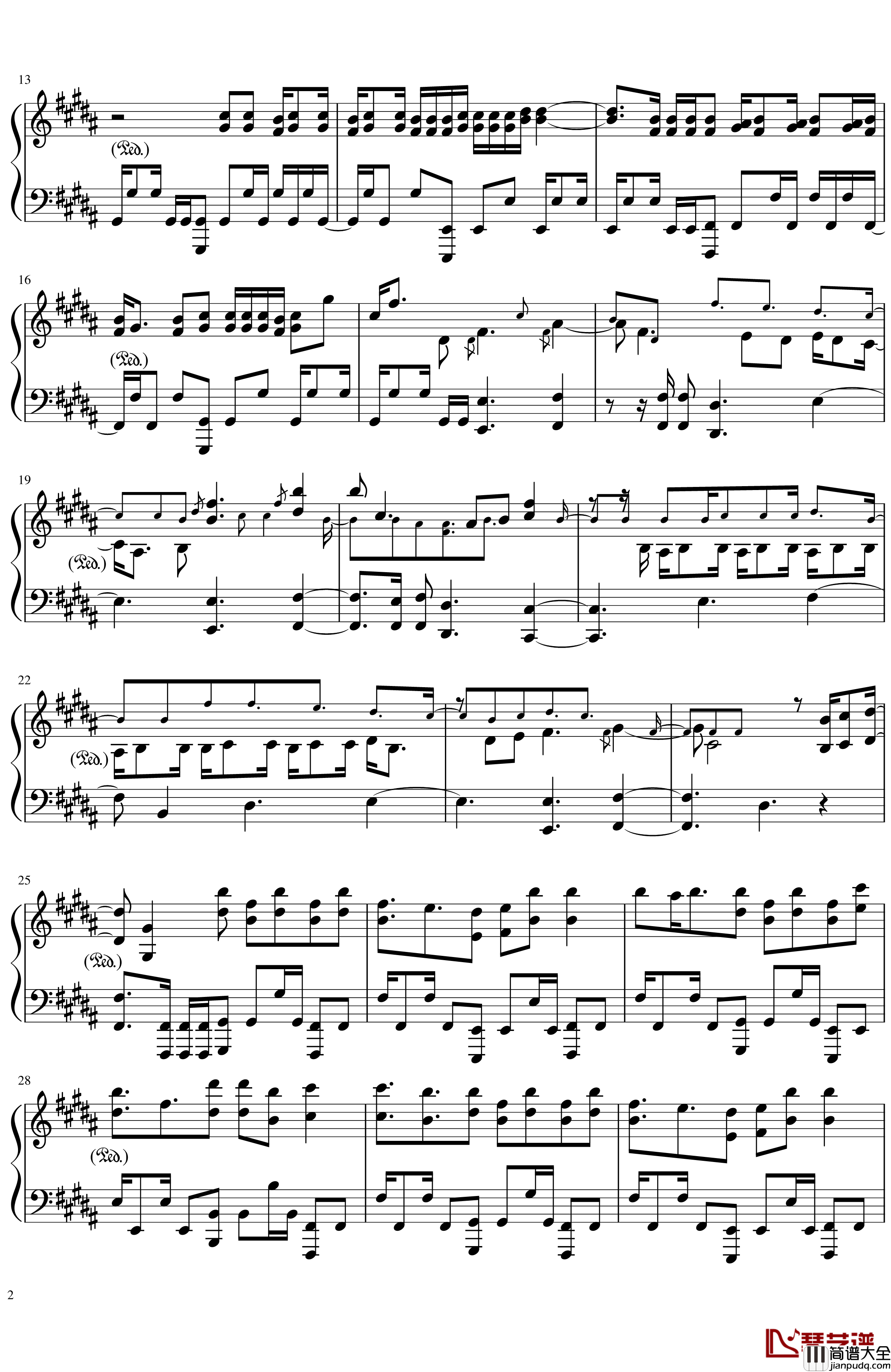 Amazing_Trees钢琴谱_优化版_泽野弘之