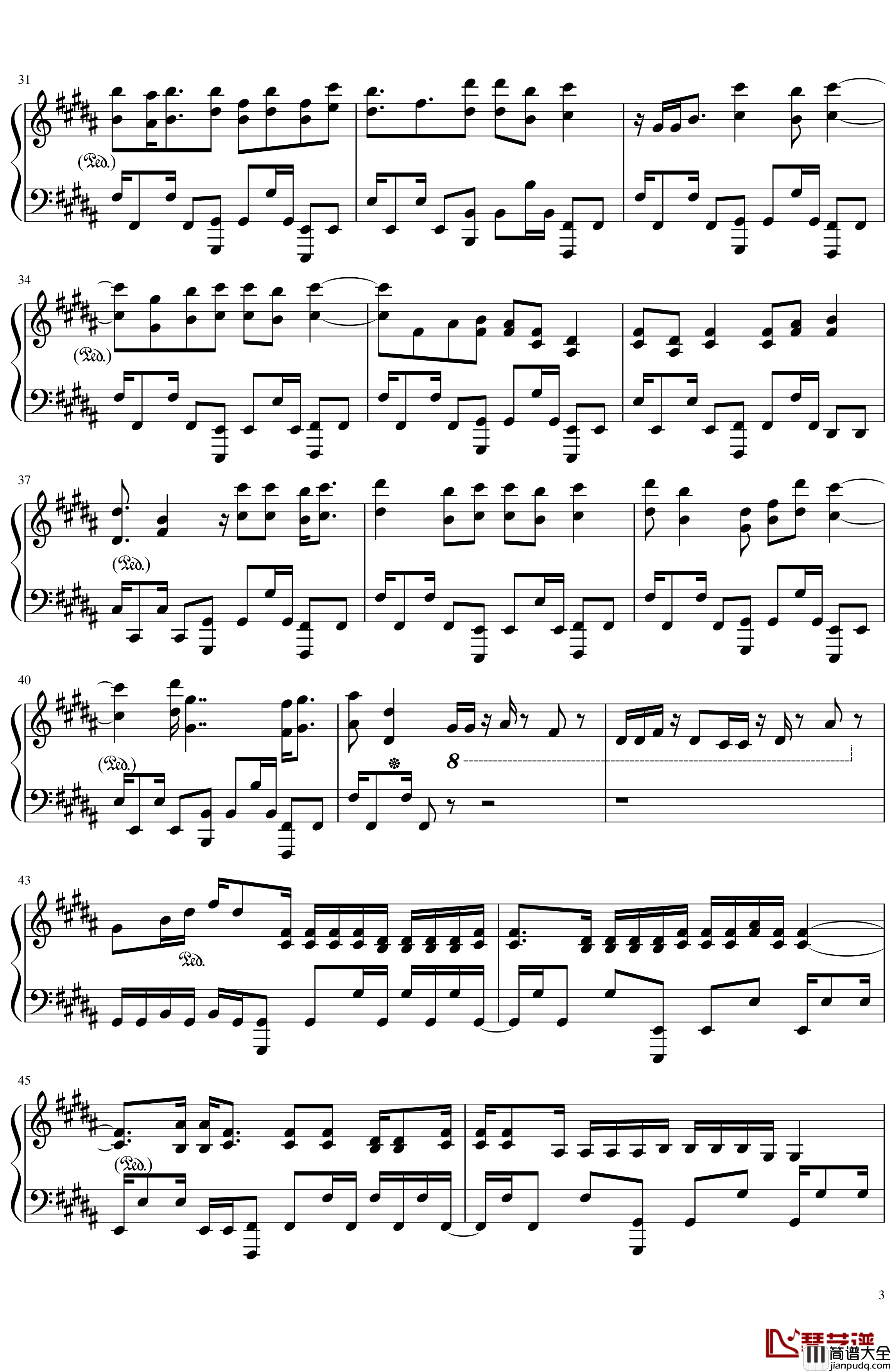 Amazing_Trees钢琴谱_优化版_泽野弘之