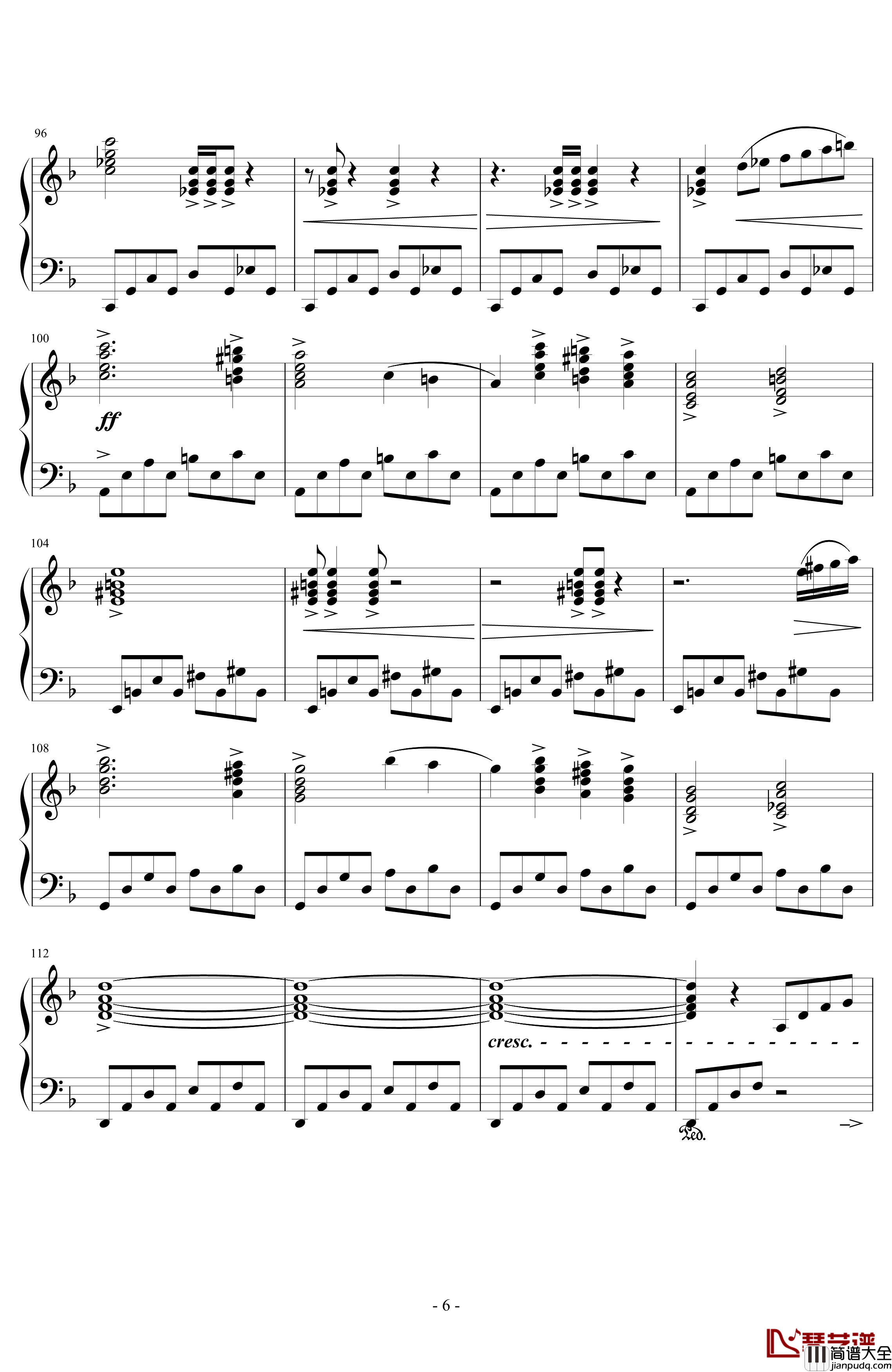 JENOVA钢琴谱_FFVII_浜口史郎