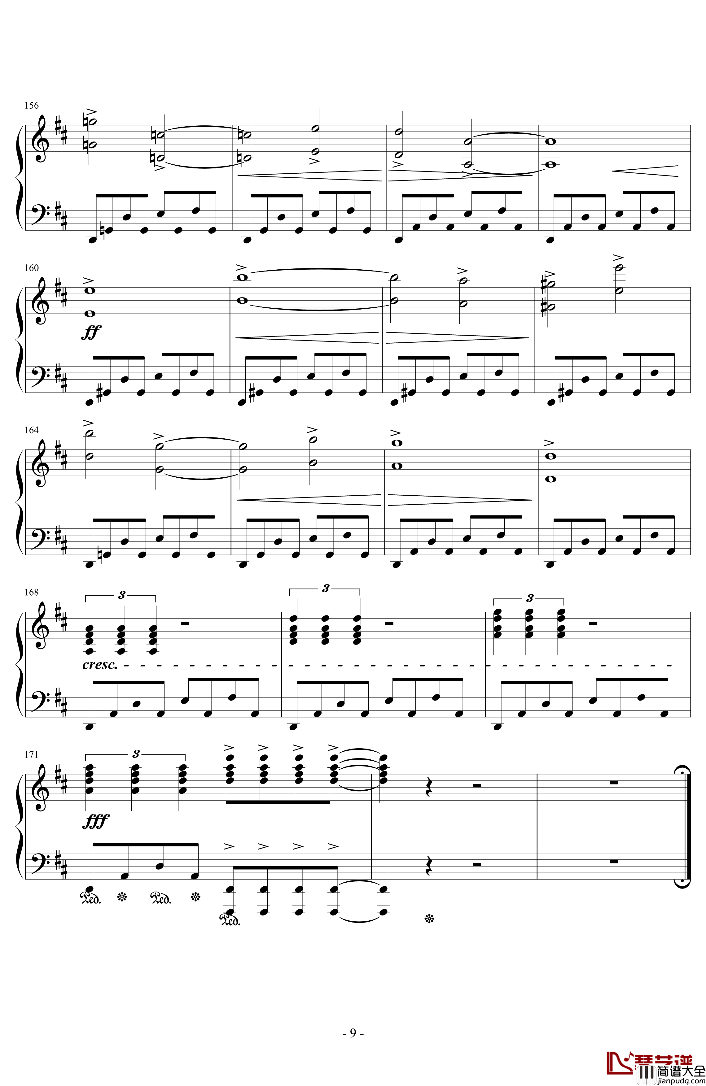 JENOVA钢琴谱_FFVII_浜口史郎