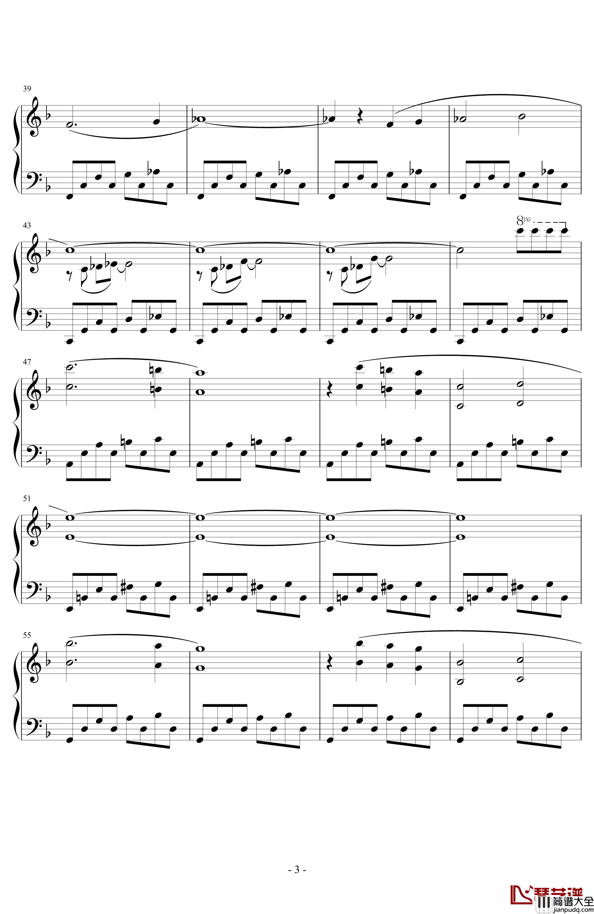 JENOVA钢琴谱_FFVII_浜口史郎