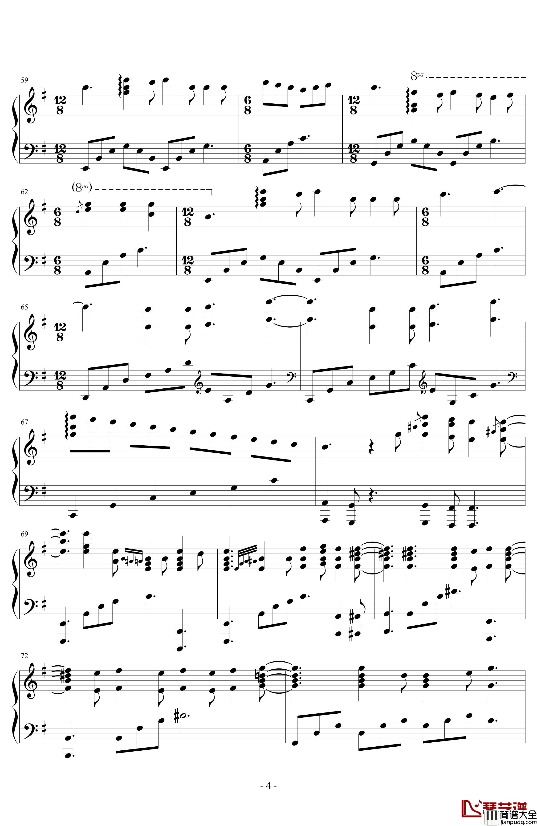 The_Victor_of_the_first_when_i_miss_you钢琴谱_爱乐之城