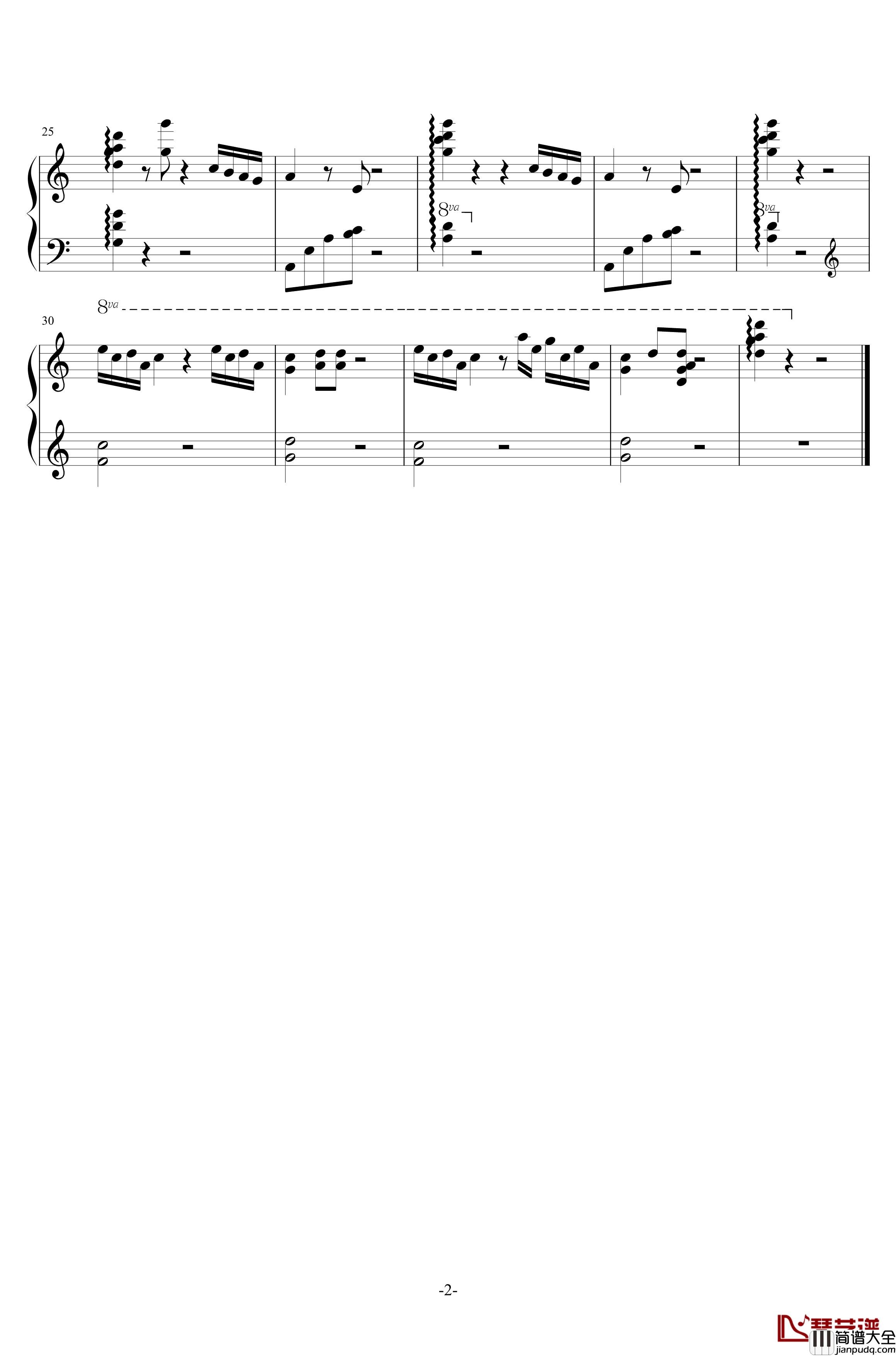 元气少女缘结神OST钢琴谱_托された想い__增田俊郎