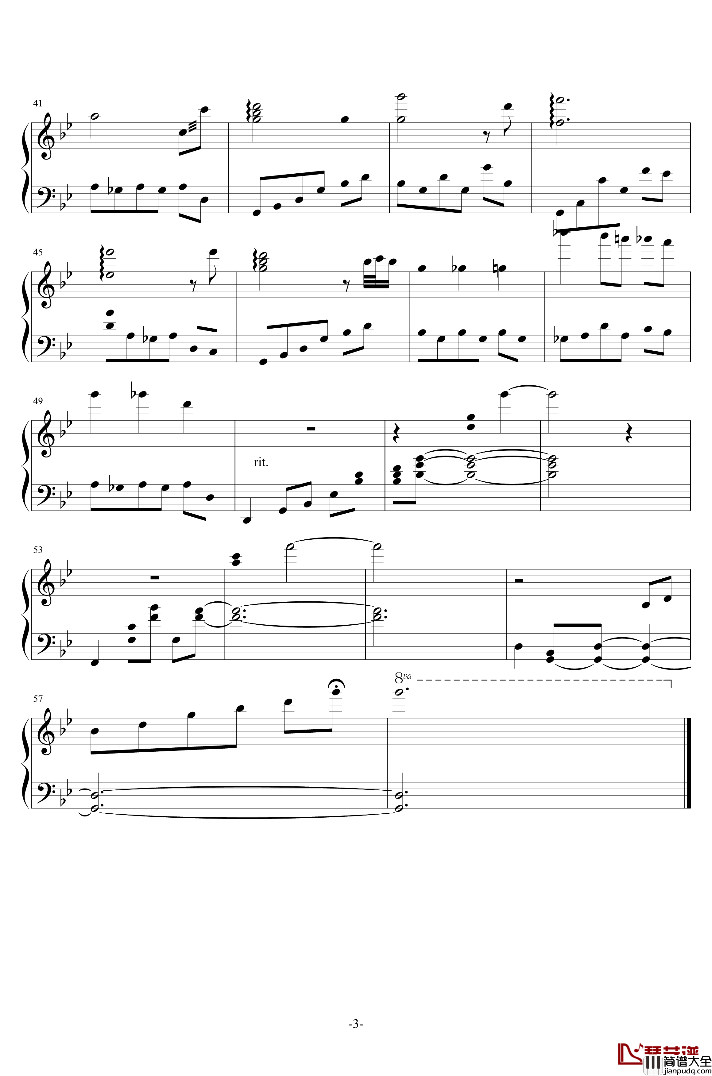 Nocturne钢琴谱_武士零