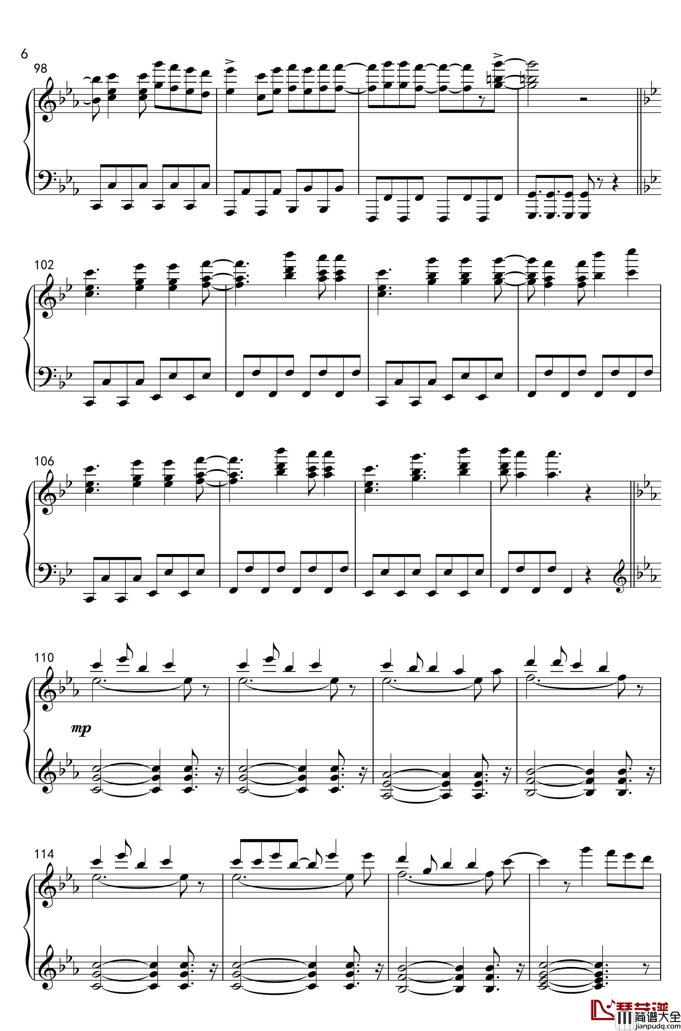 Deja_Vu钢琴谱_动漫_头文字D_Second_Stage_插曲