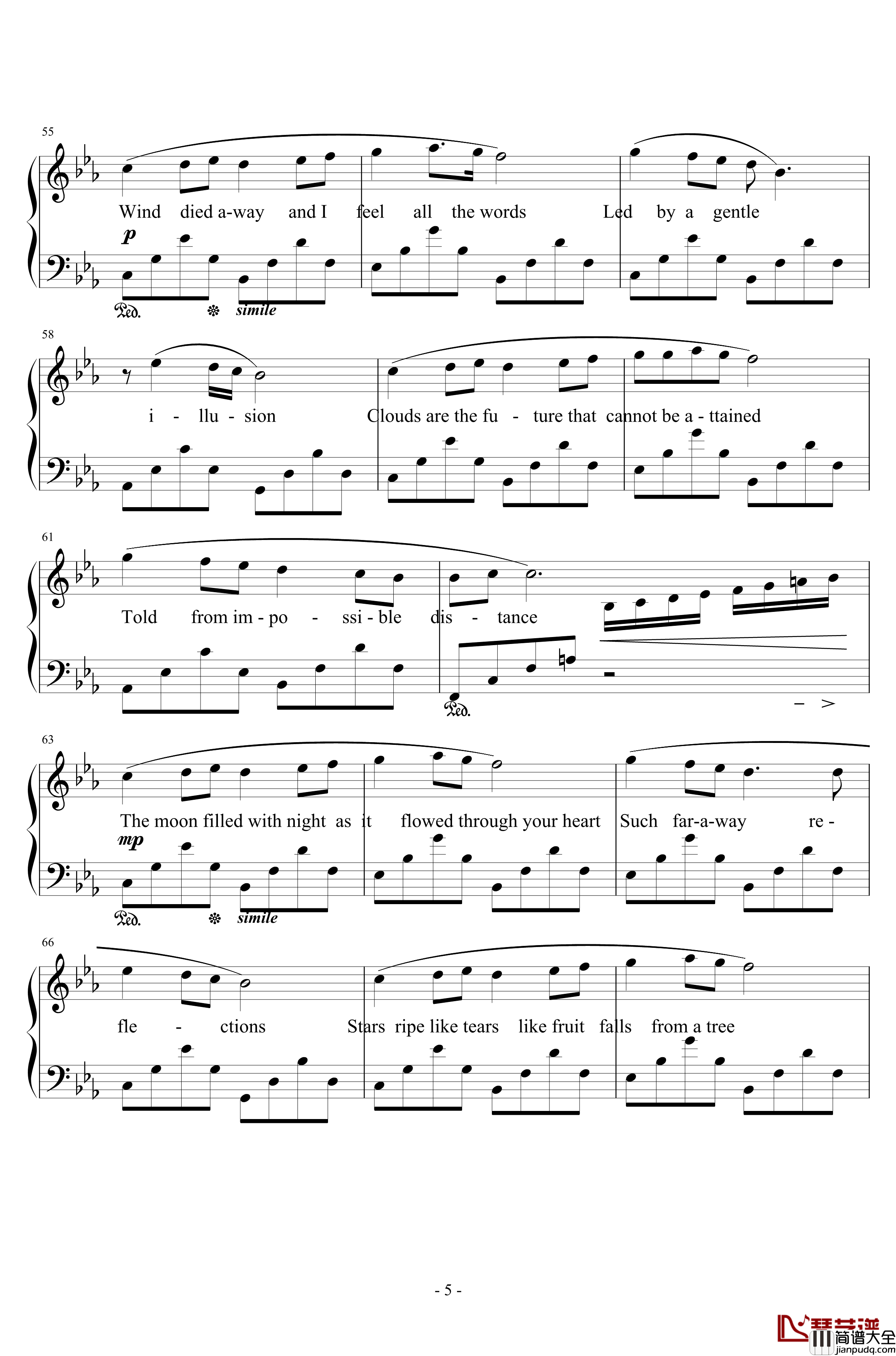 Suteki_Da_Ne钢琴谱_浜口史郎