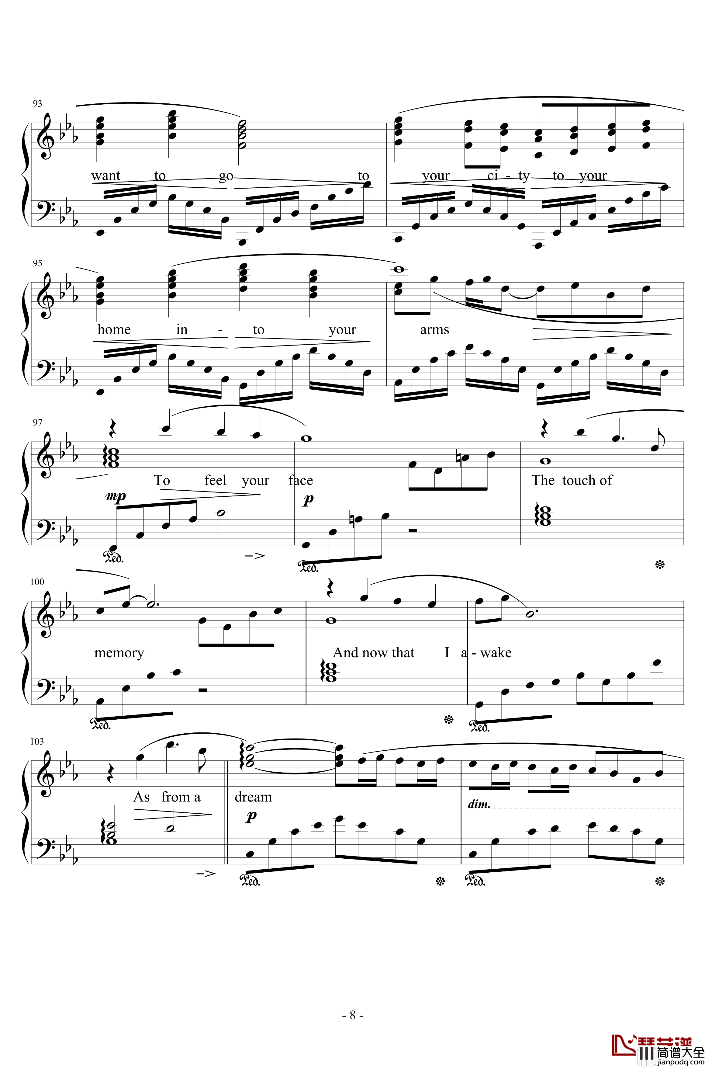 Suteki_Da_Ne钢琴谱_浜口史郎