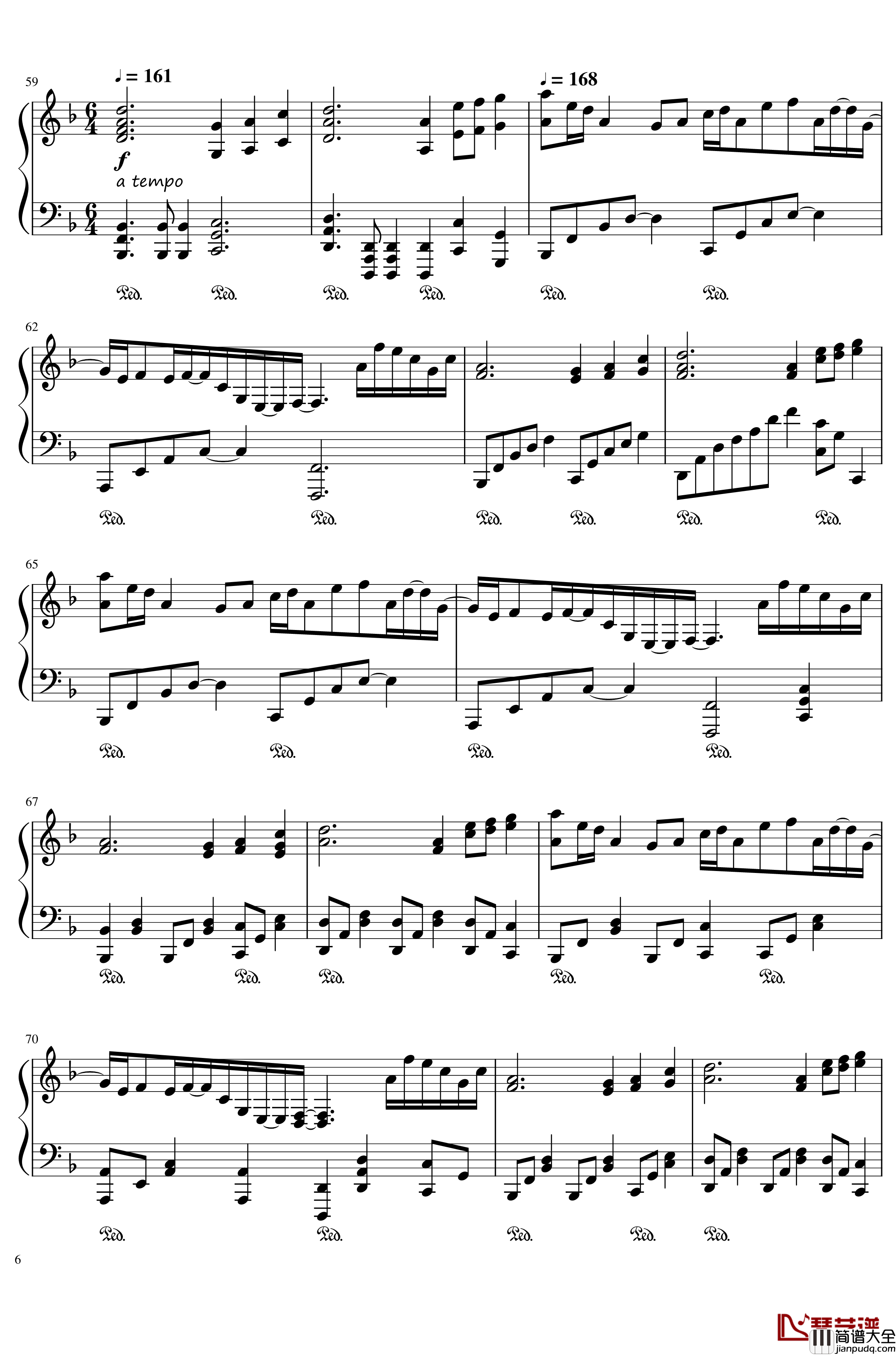 夜が降りてくる_钢琴谱_幻想游戏_东方project_触手猴～_Evening_Star