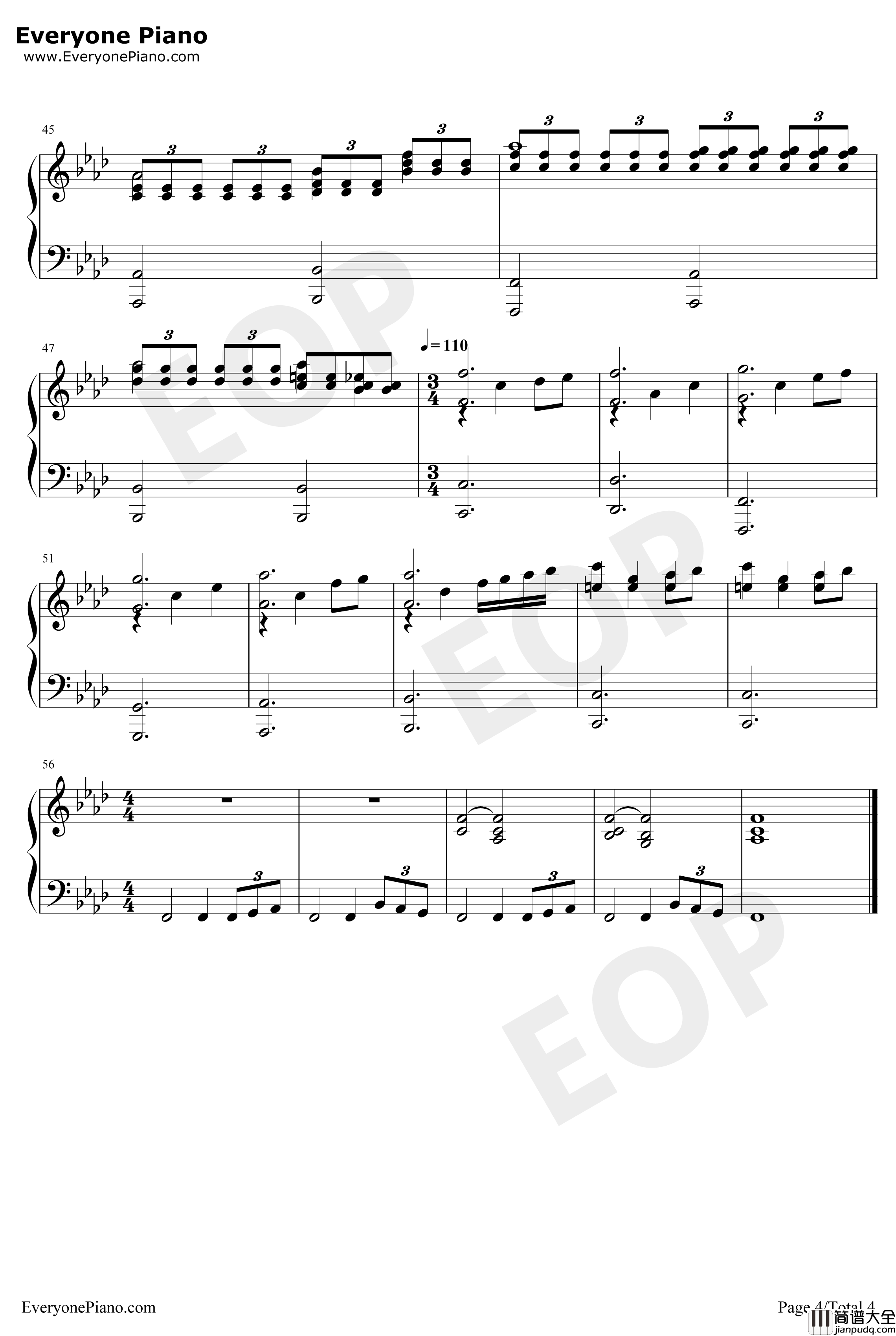 权力的游戏第八季钢琴谱_RaminDjawadi_开场曲