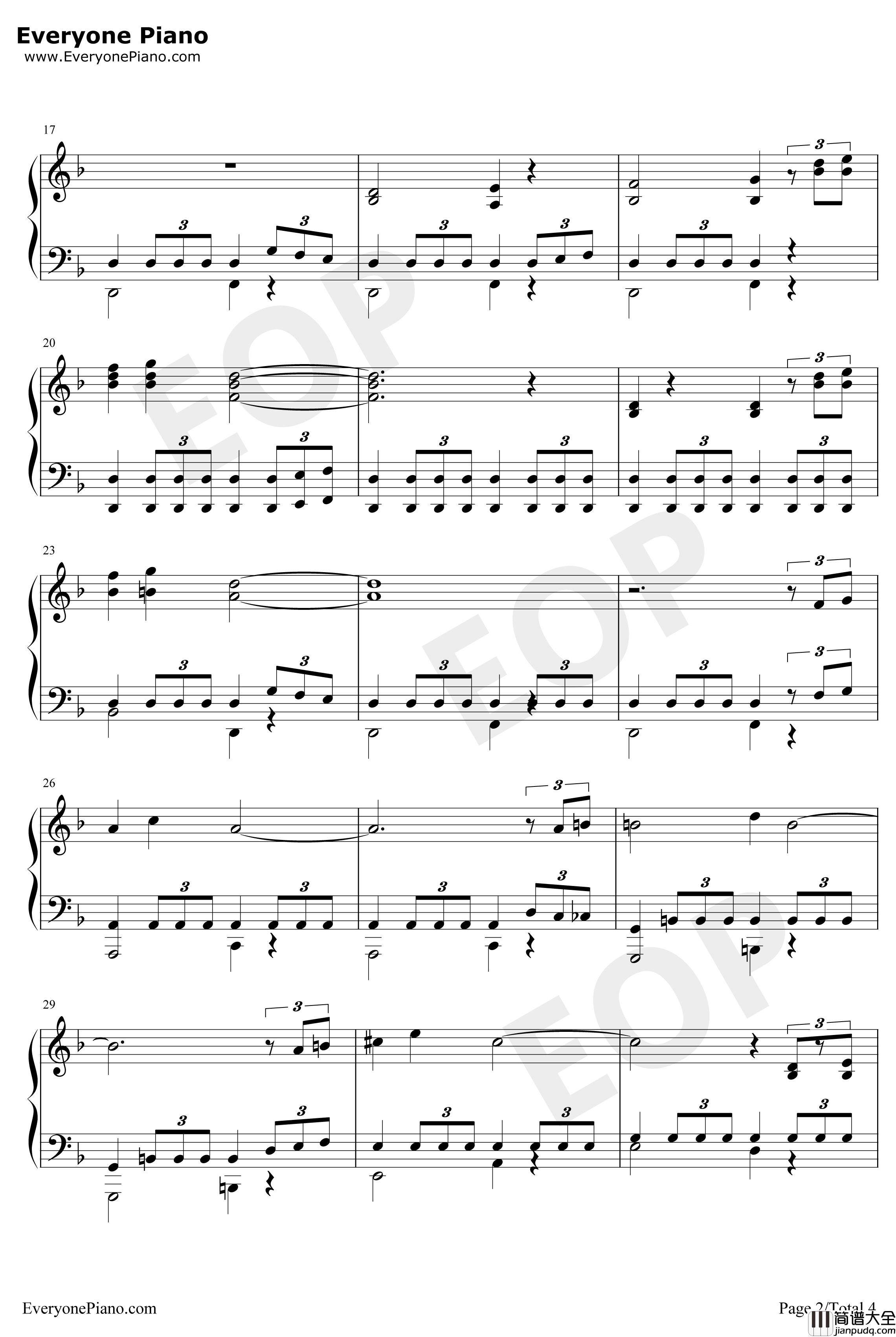 权力的游戏第八季钢琴谱_RaminDjawadi_开场曲